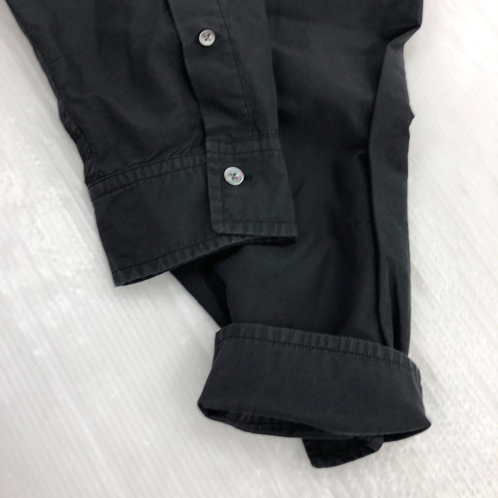 長袖シャツ SSZ balloon overshirt 黒 L ブラック