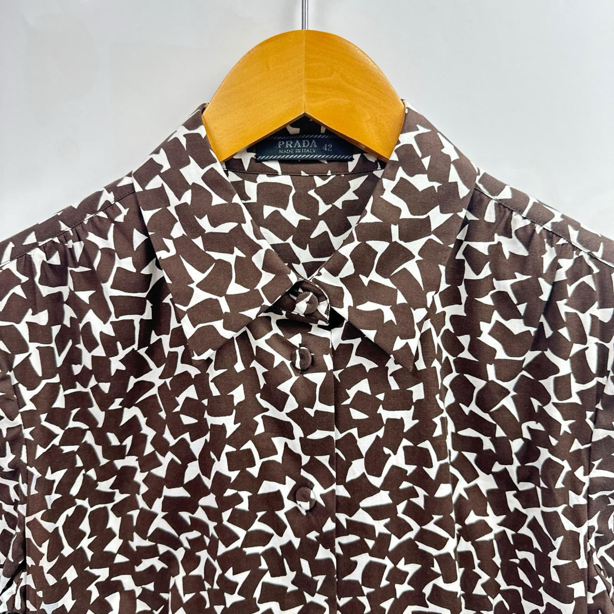 PRADA　総柄ﾌﾞﾗｳｽ (42)