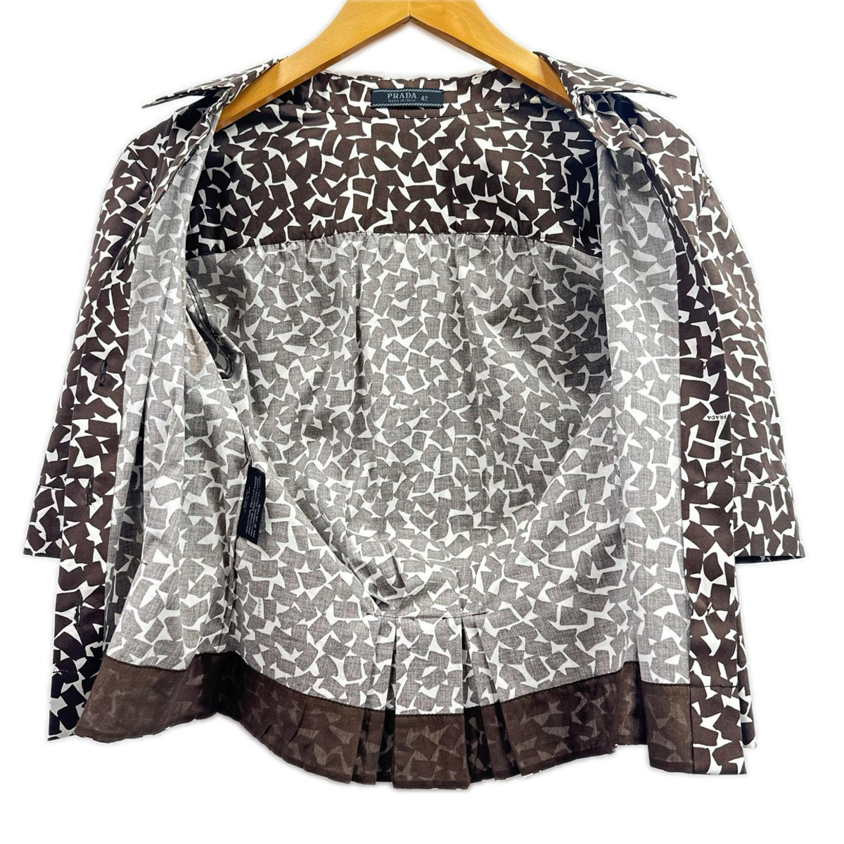 PRADA　総柄ﾌﾞﾗｳｽ (42)