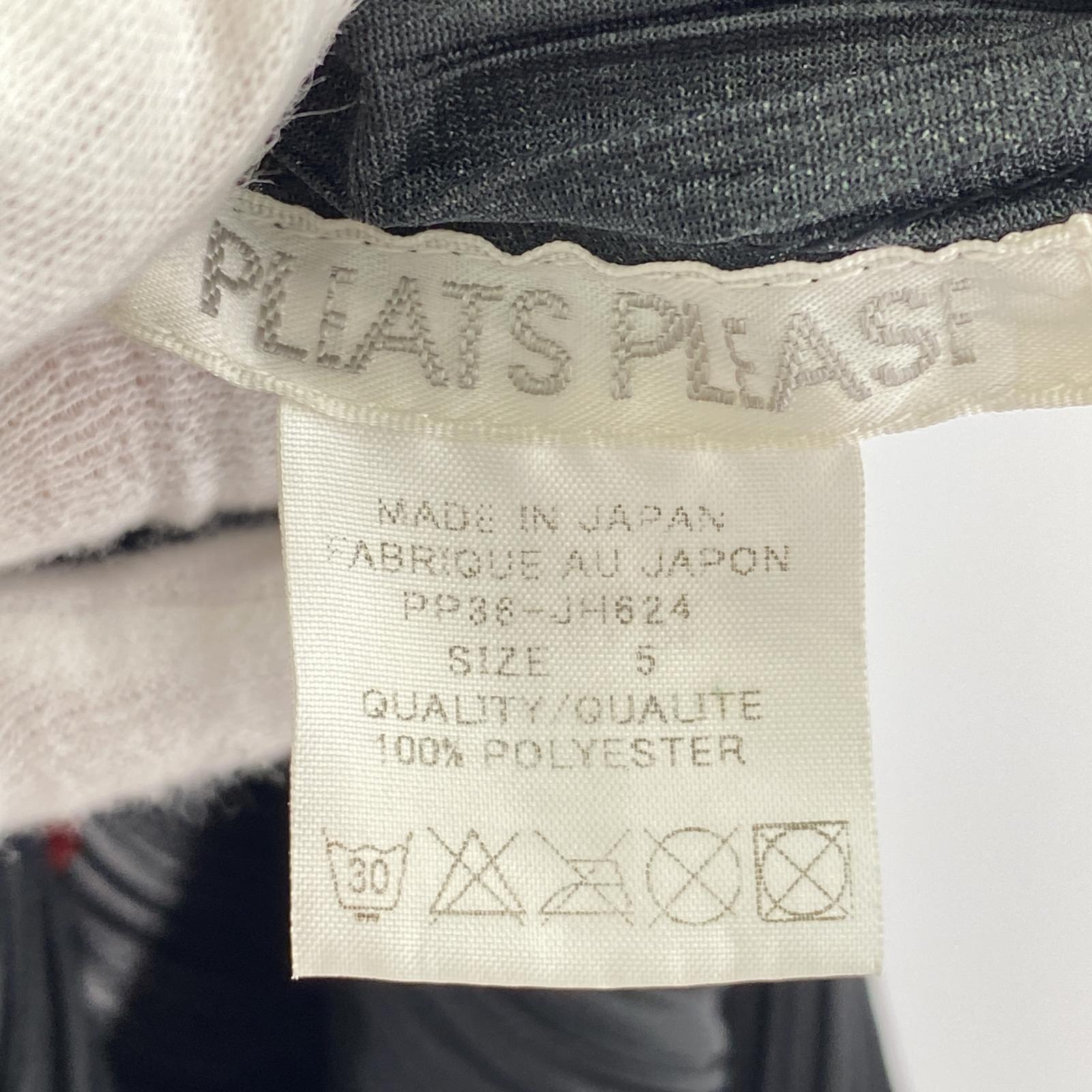 ワンピース PLEATS PLEASE 03AW フェイス柄 ワンピース 5 ブラック ブラック