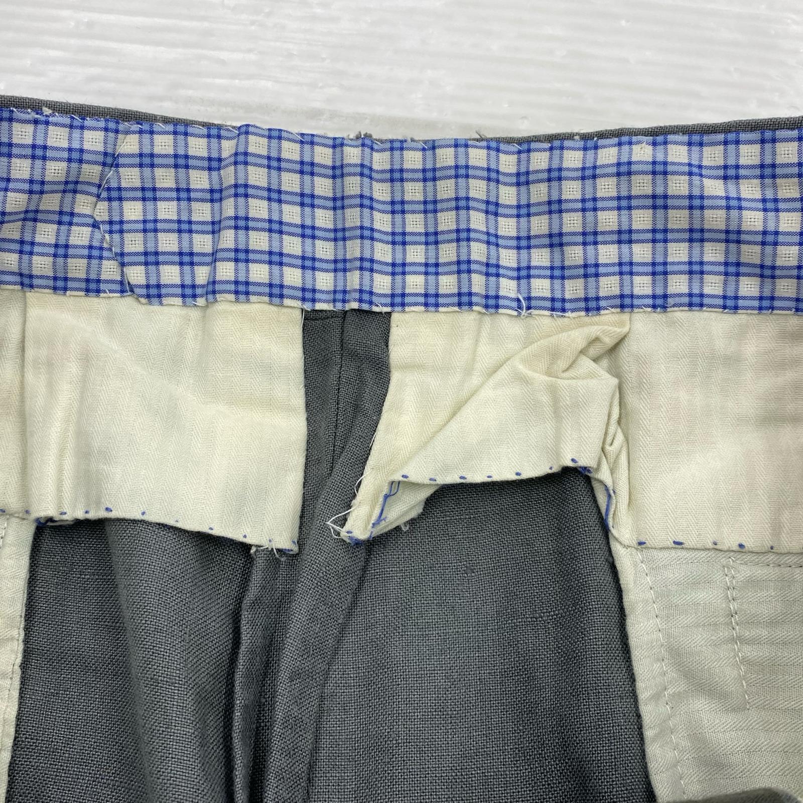 パンツ Ambrosi リネンスラックス グレー (48) 48 グレー