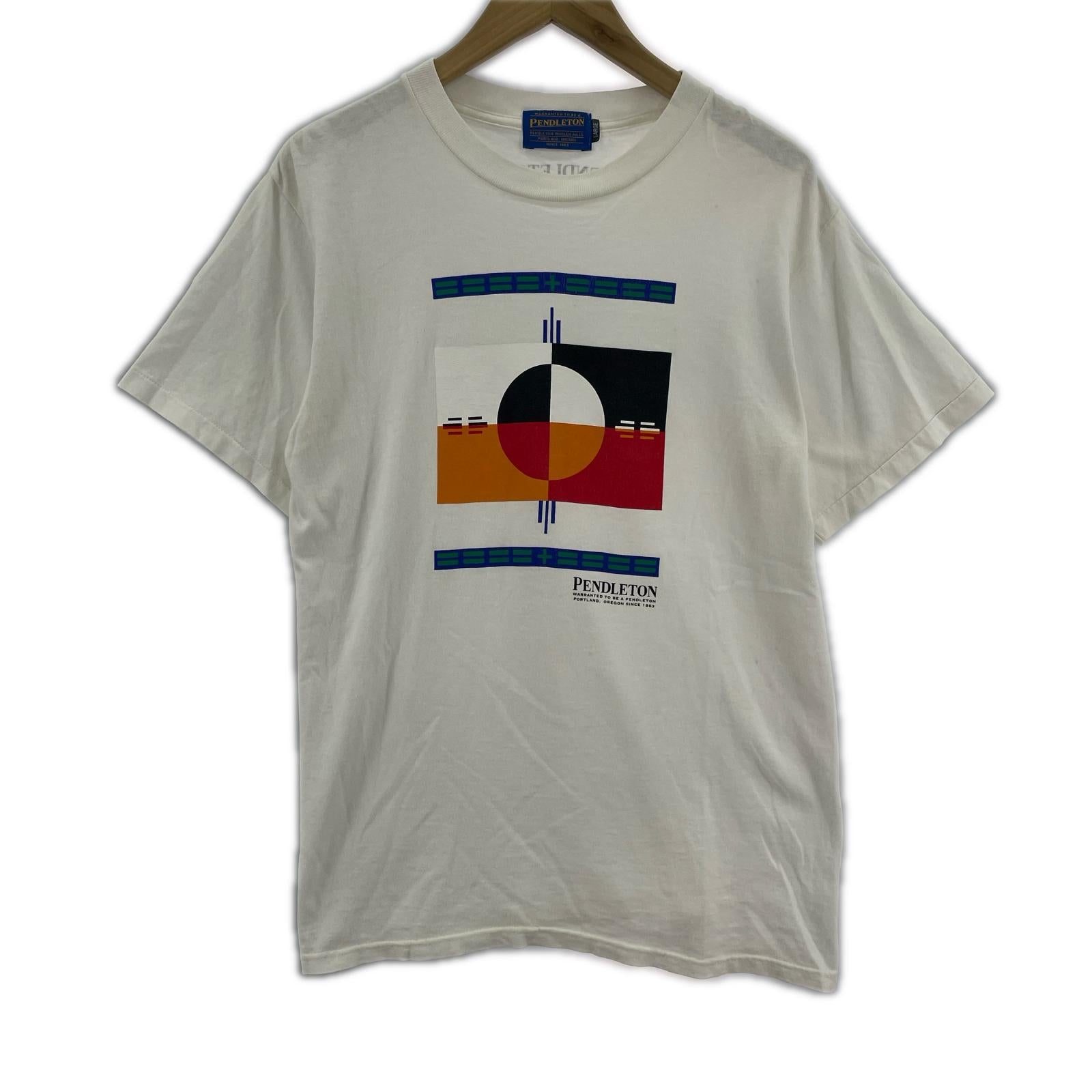半袖Ｔシャツ 90s print tee L L ホワイト