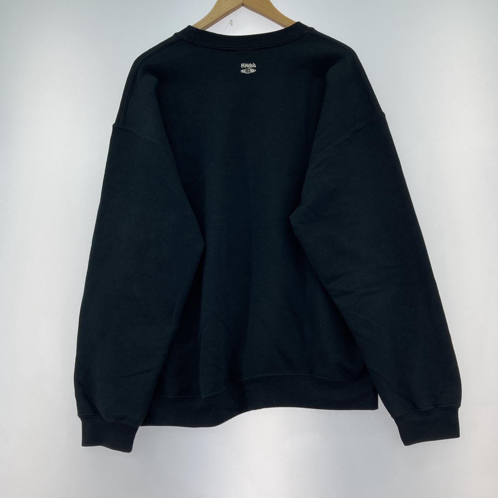 スウェット CHALLENGER×SKETCH POP UP SWEAT プリントスウェット L ブラック L ブラック