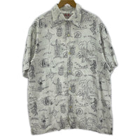 半袖シャツ ALOHA BOSSAM アロハシャツ　白