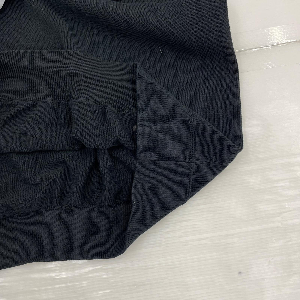 ニット SATURDAYS NEW YORK CITY ｺｯﾄﾝﾆｯﾄ 黒 XL LL ブラック