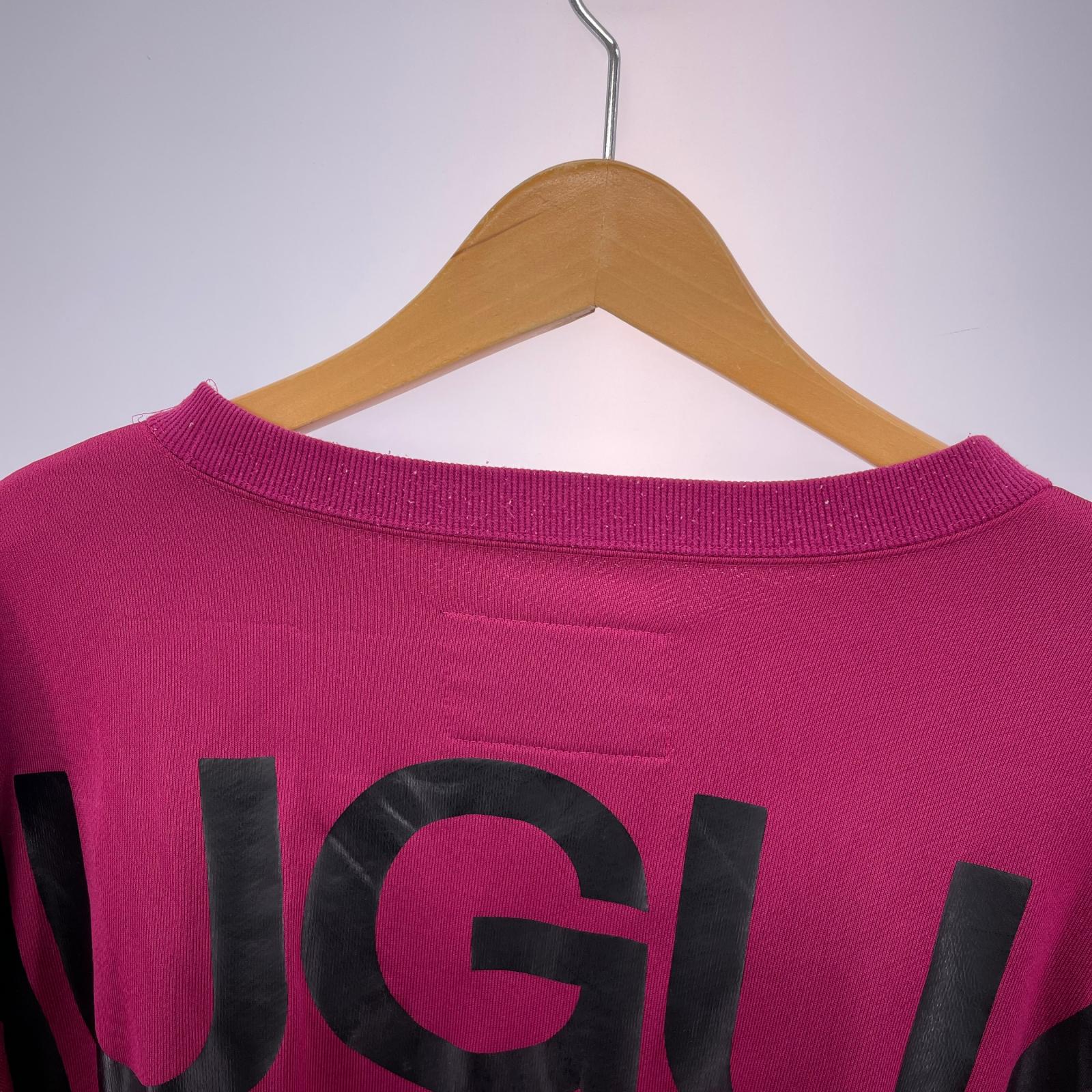 スウェット 1piu1uguale3 LOGO BIG CREW PINK ロゴスウェット