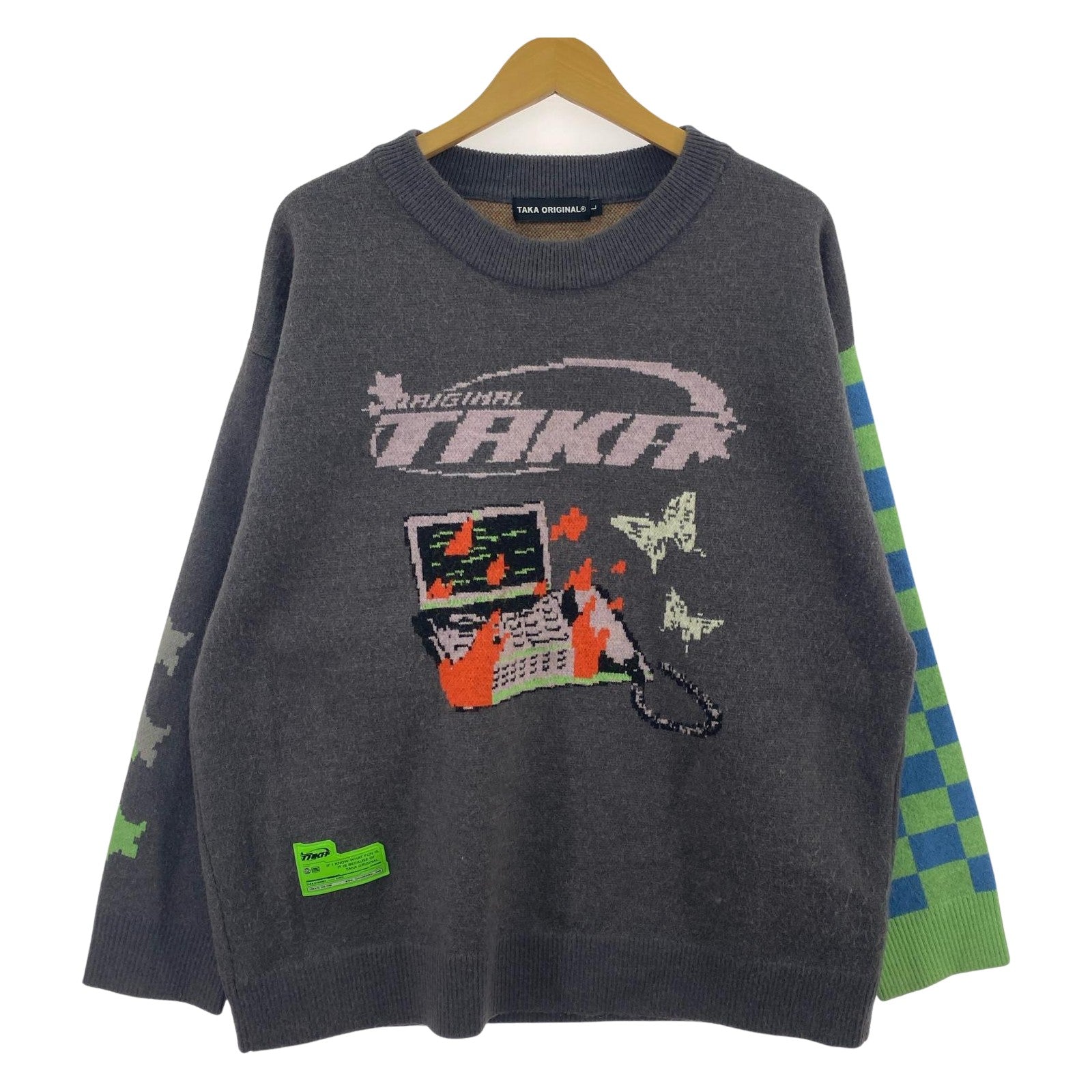 ニット TAKA ORIGINAL レトロセーター（L） L グレー