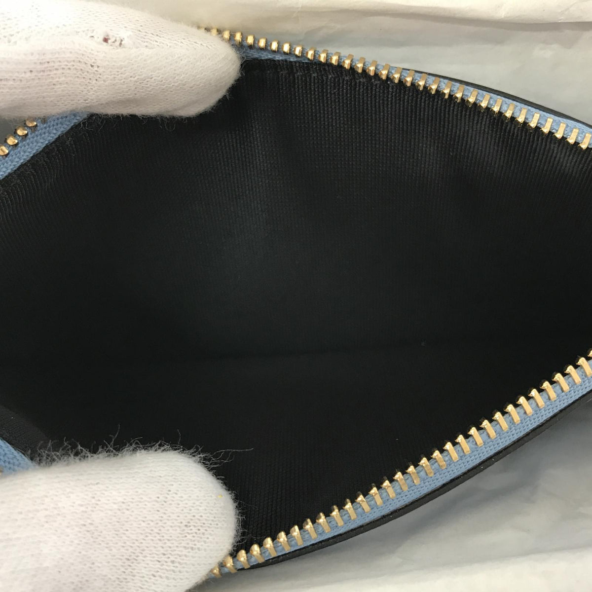 長財布 SMYTHSON ロングウォレット クロコ型押し/BLE