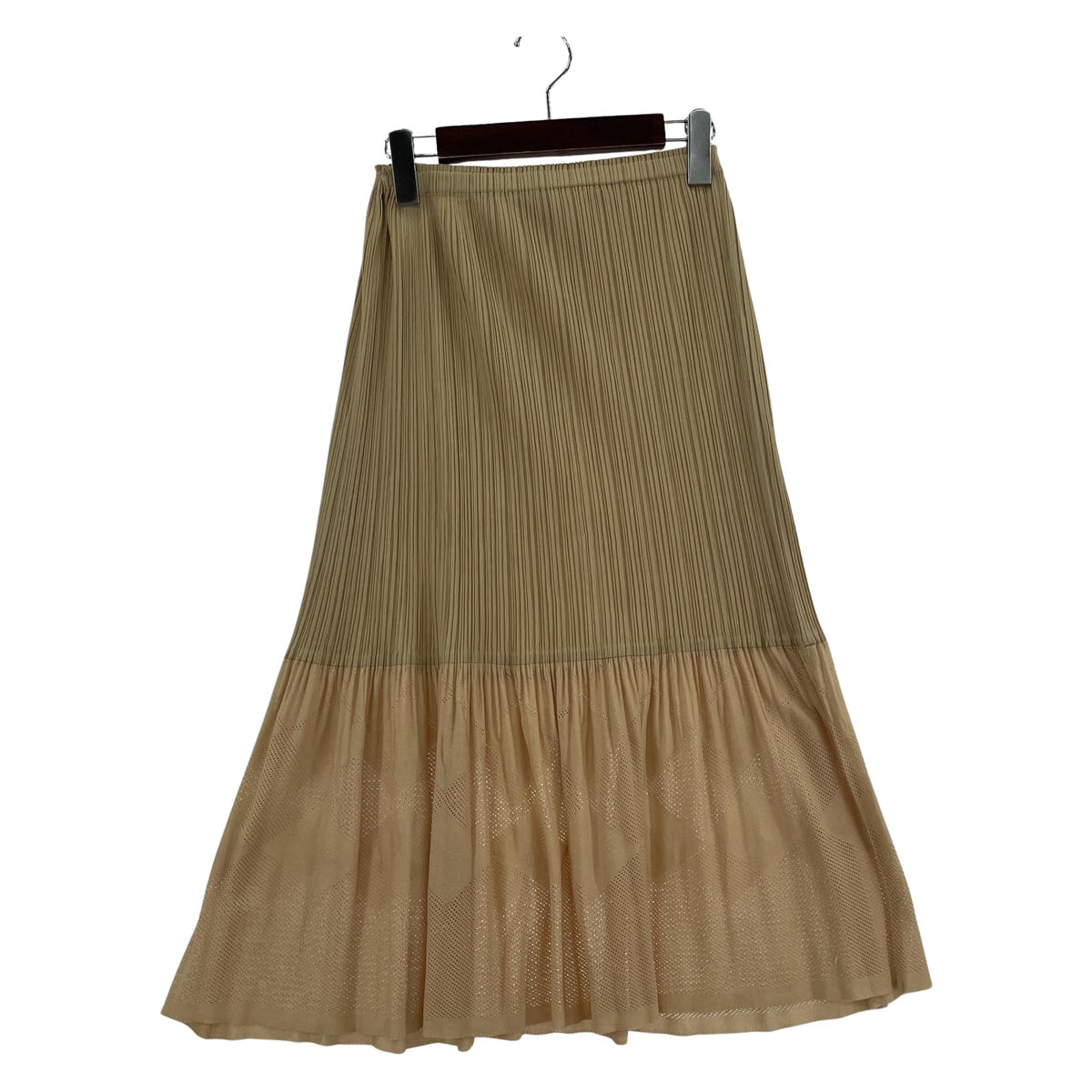スカート PLEATS PLEASE ISSEY MIYAKE ﾌﾟﾘｰﾂｽｶｰﾄ ﾍﾞｰｼﾞｭ ベージュ