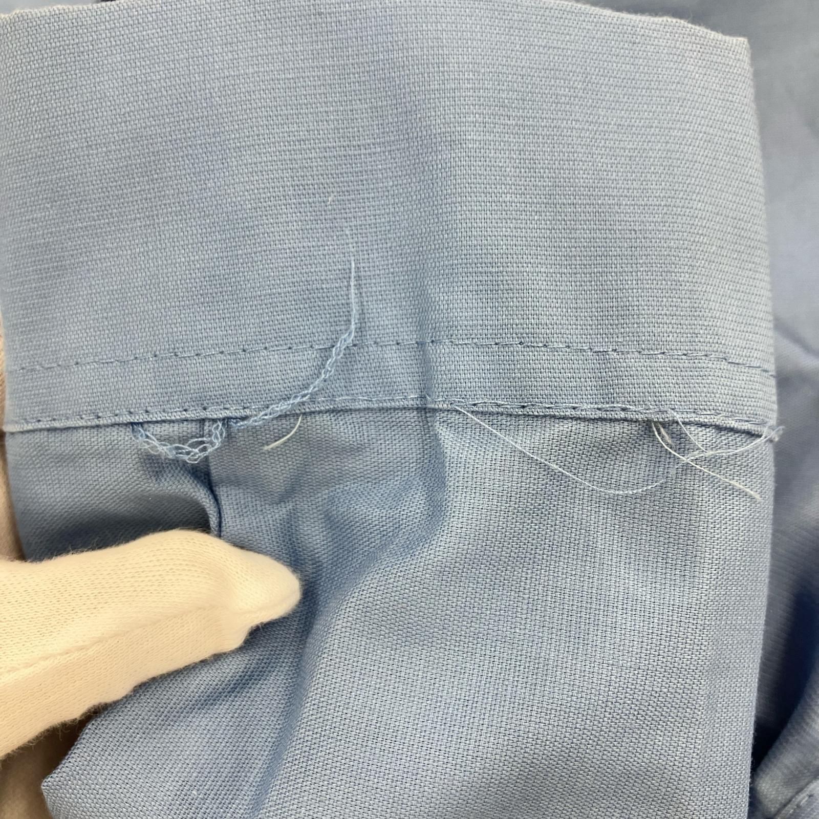 半袖シャツ 80s WORK WEAR 青（L） L ブルー