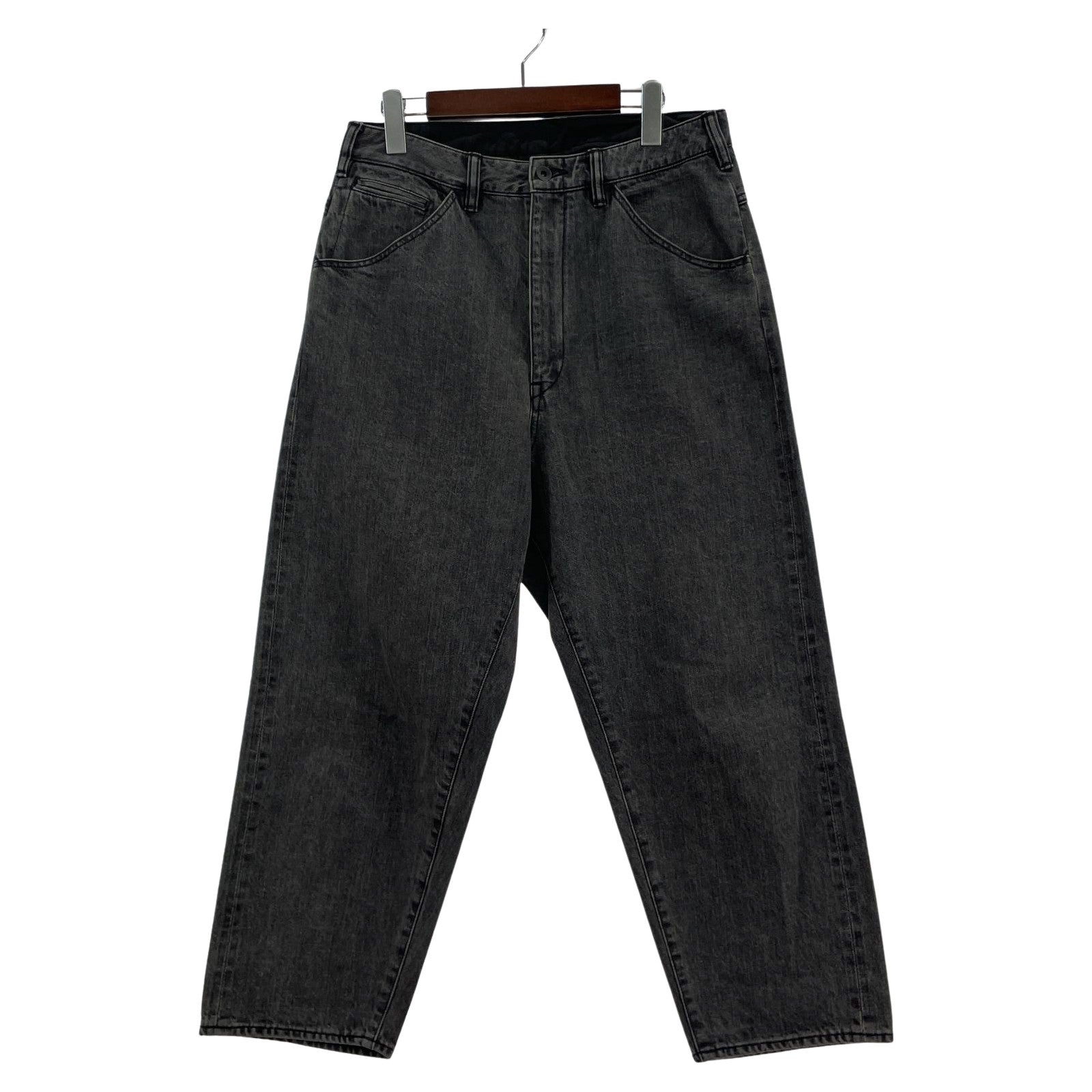 デニムパンツ ワイドパンツ　BLK 2 ブラック