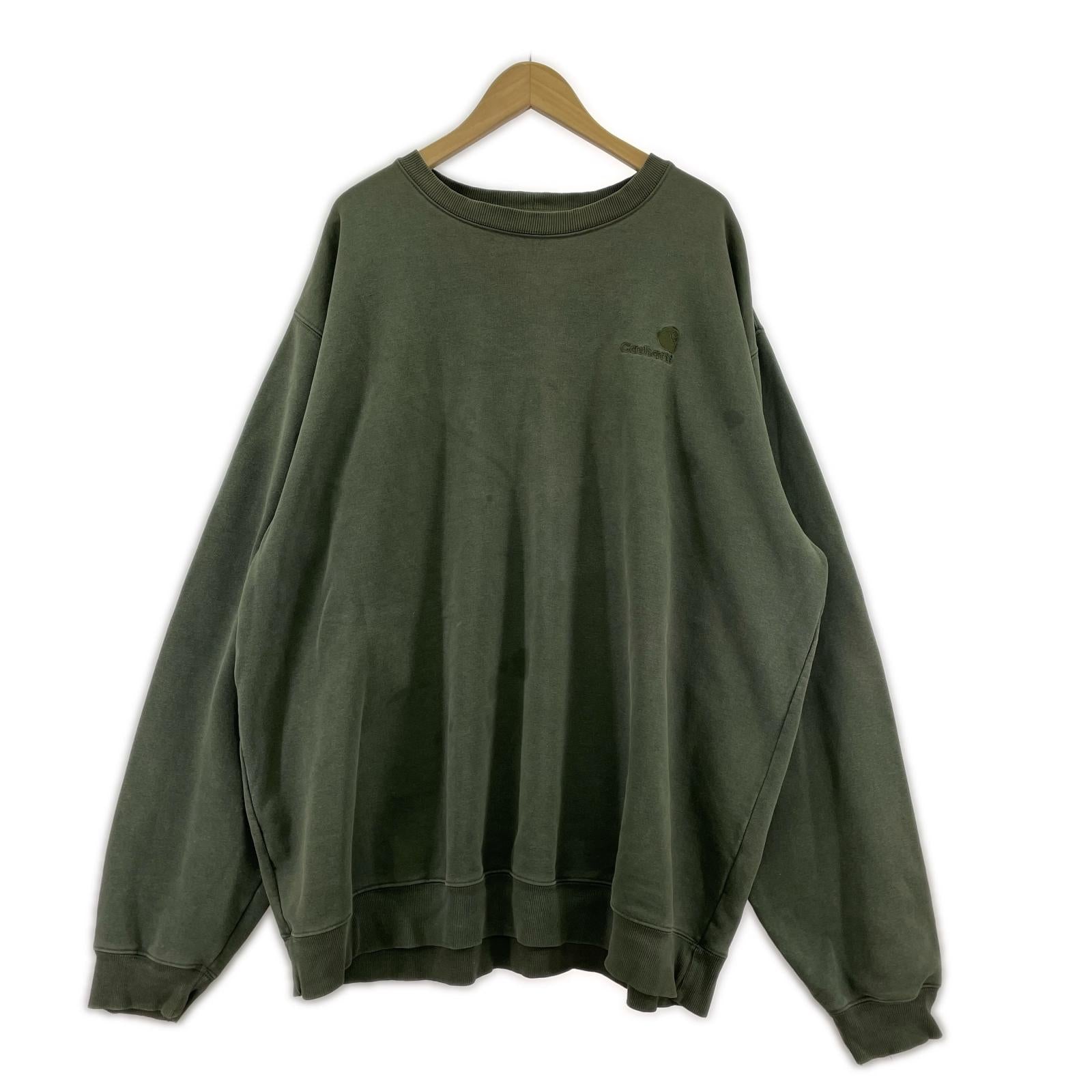 スウェット Carhartt クルーネックスウェット 2XLT グリーン グリーン