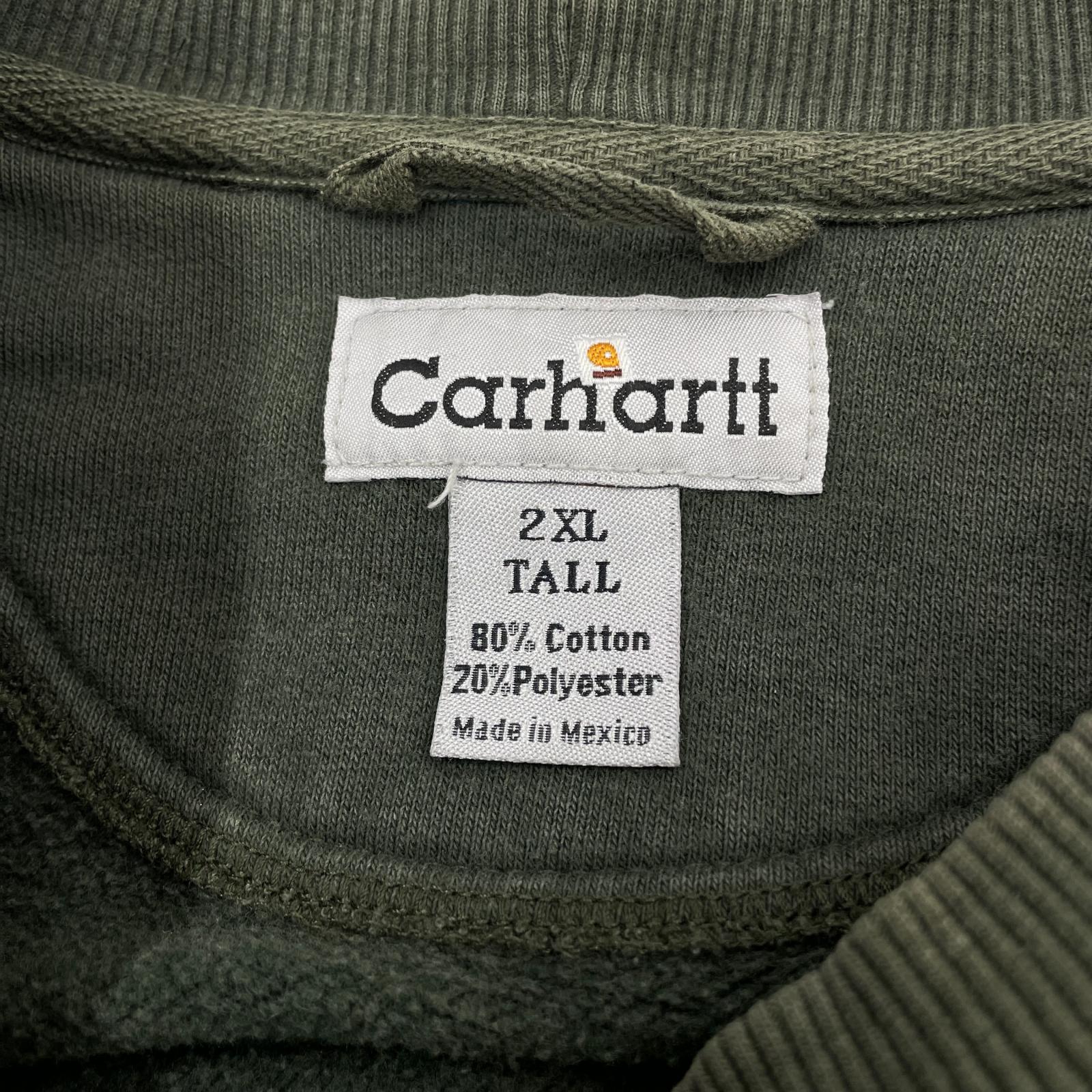 スウェット Carhartt クルーネックスウェット 2XLT グリーン グリーン