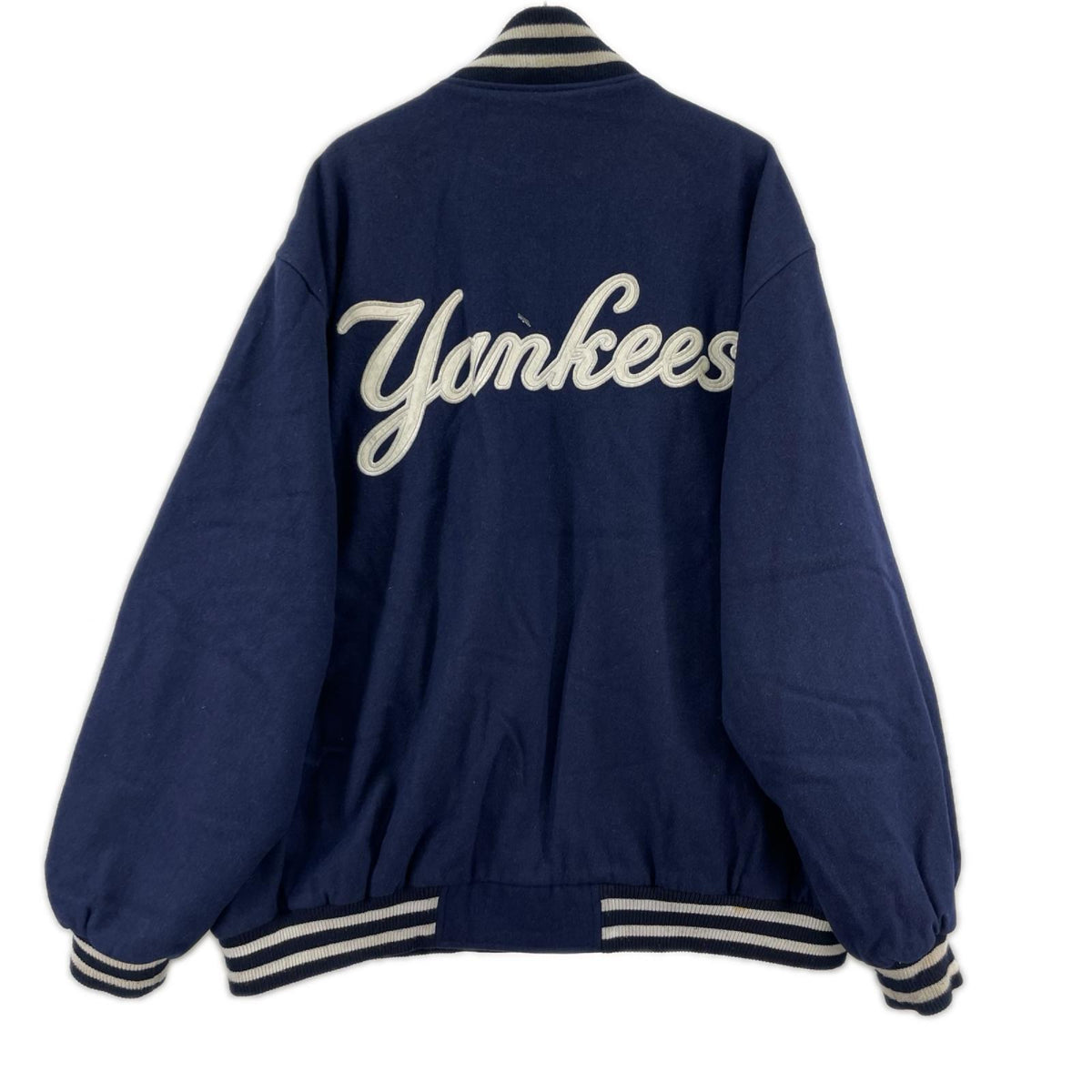ジャケット GENUINE MERCHANDISE ウールスタジャン 3XL ネイビー