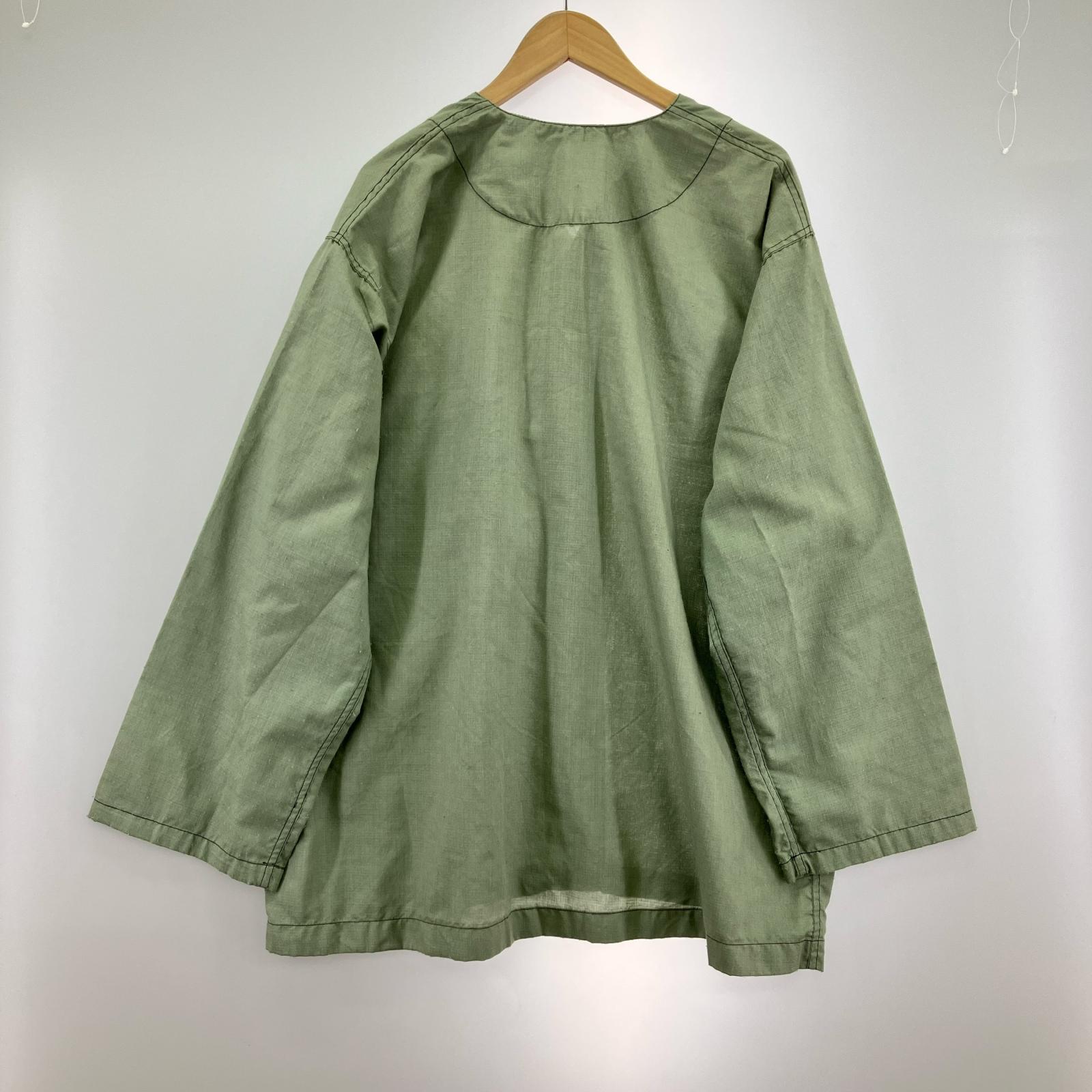 長袖シャツ ホスピタルシャツ 緑