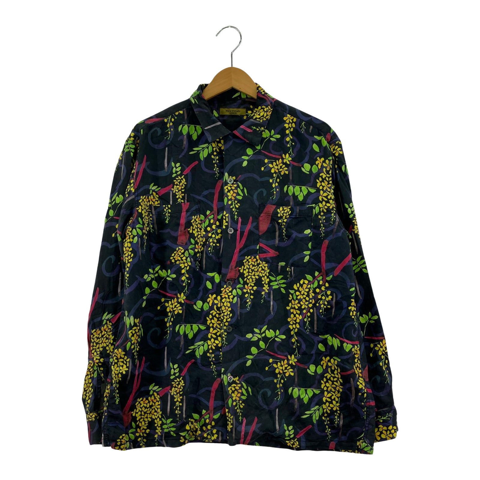 長袖Ｔシャツ WANG CHOMPHU シルクシャツ L マルチカラー