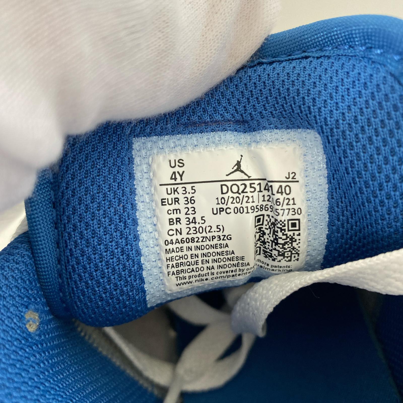 スニーカー AIR JORDAN 1 LOW SE GS TRUE BLUE/23cm