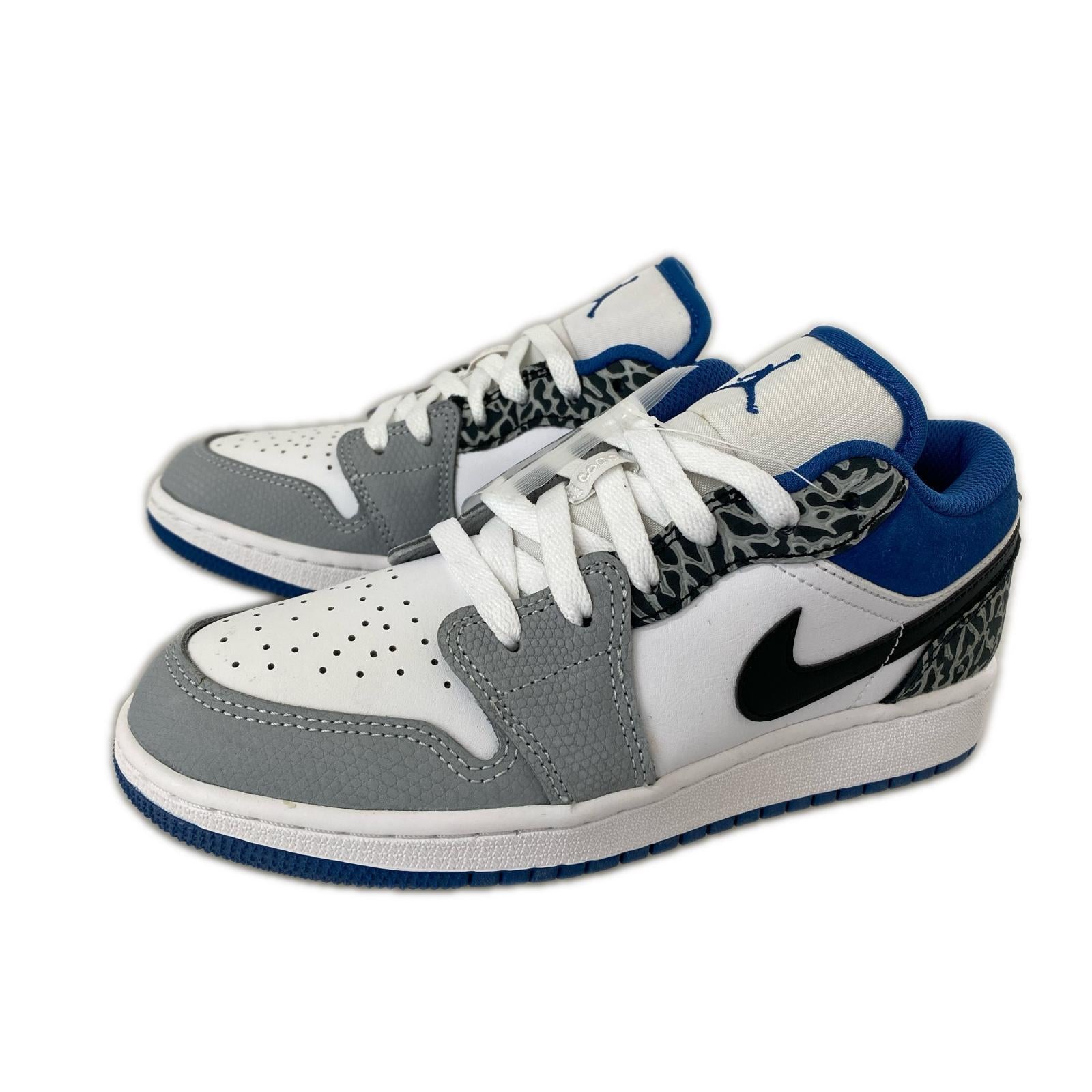 スニーカー AIR JORDAN 1 LOW SE GS TRUE BLUE/23cm
