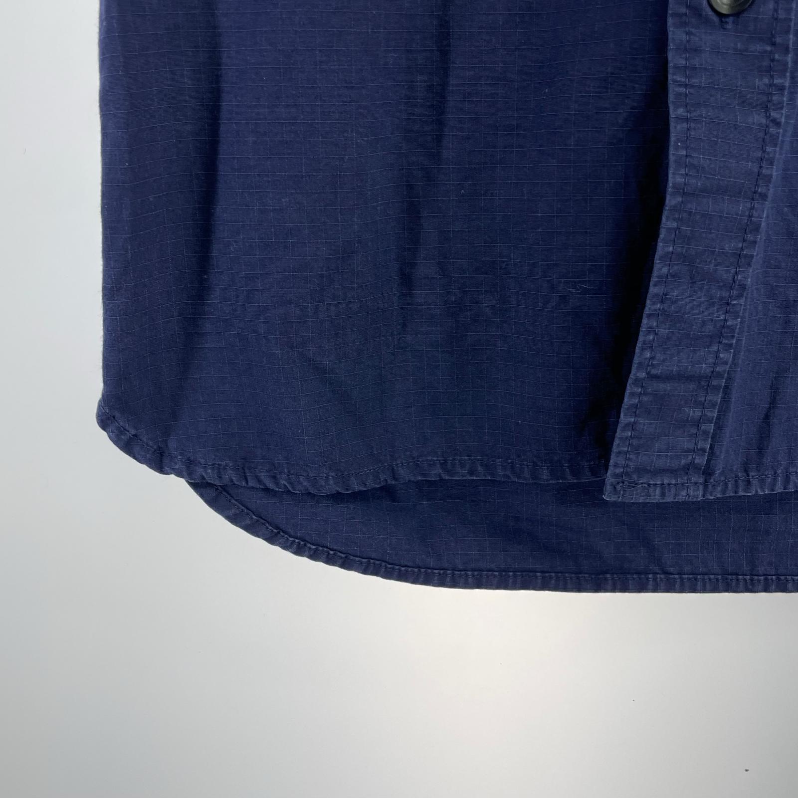 半袖シャツ East Harbour Surplus S/Sリップストップシャツ 46 ネイビー 46 ネイビー