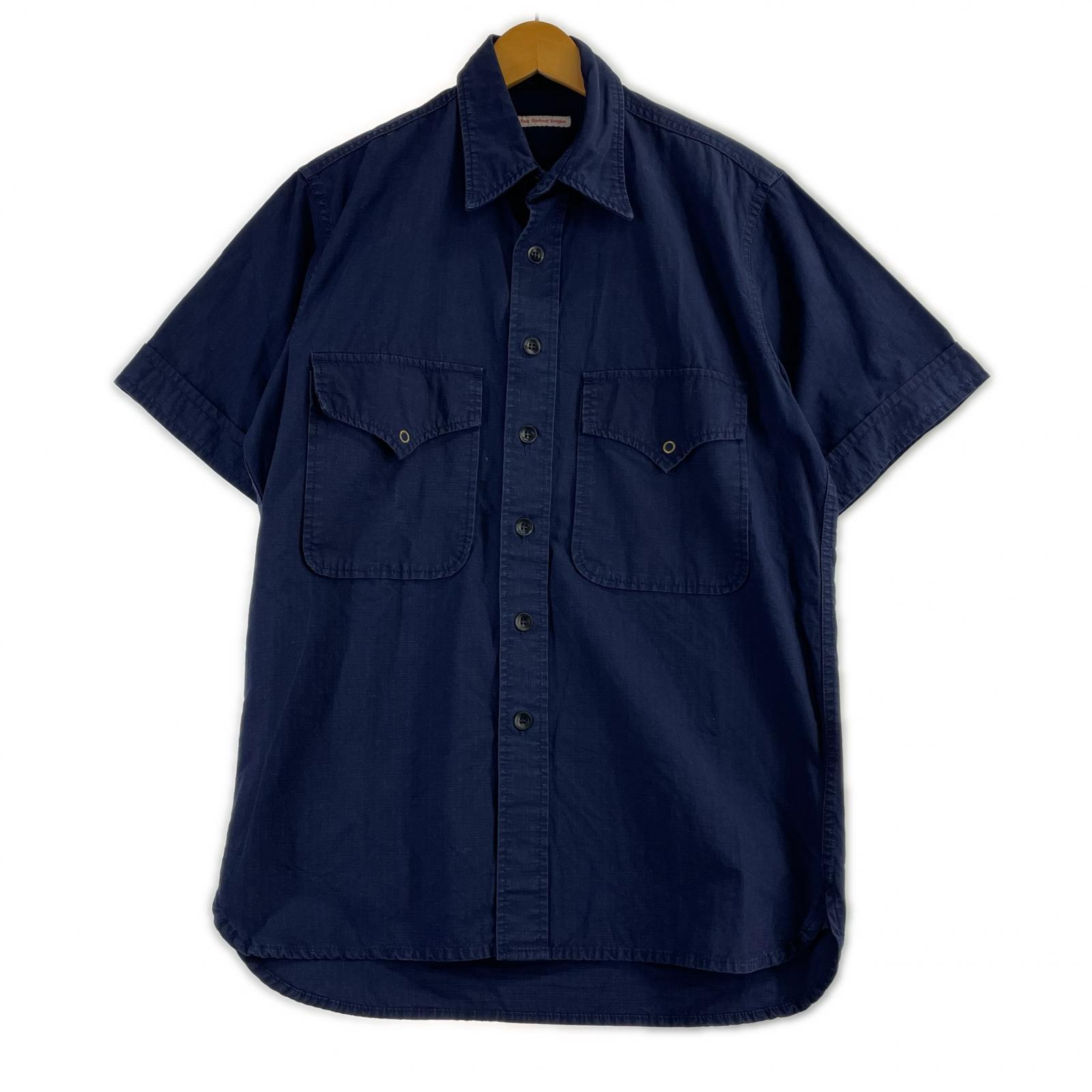 半袖シャツ East Harbour Surplus S/Sリップストップシャツ 46 ネイビー 46 ネイビー