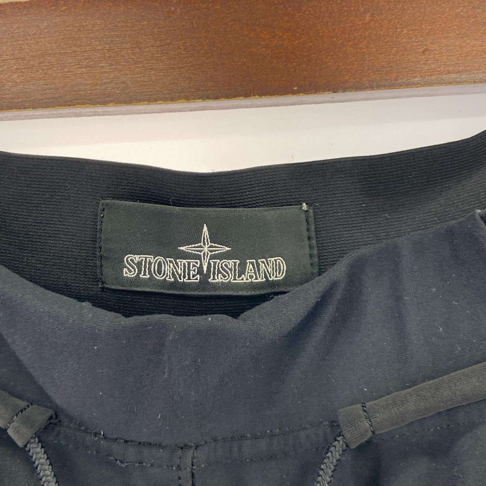 パンツ STONE ISLAND ストレッチジョガーパンツ 黒 (50) 50 ブラック