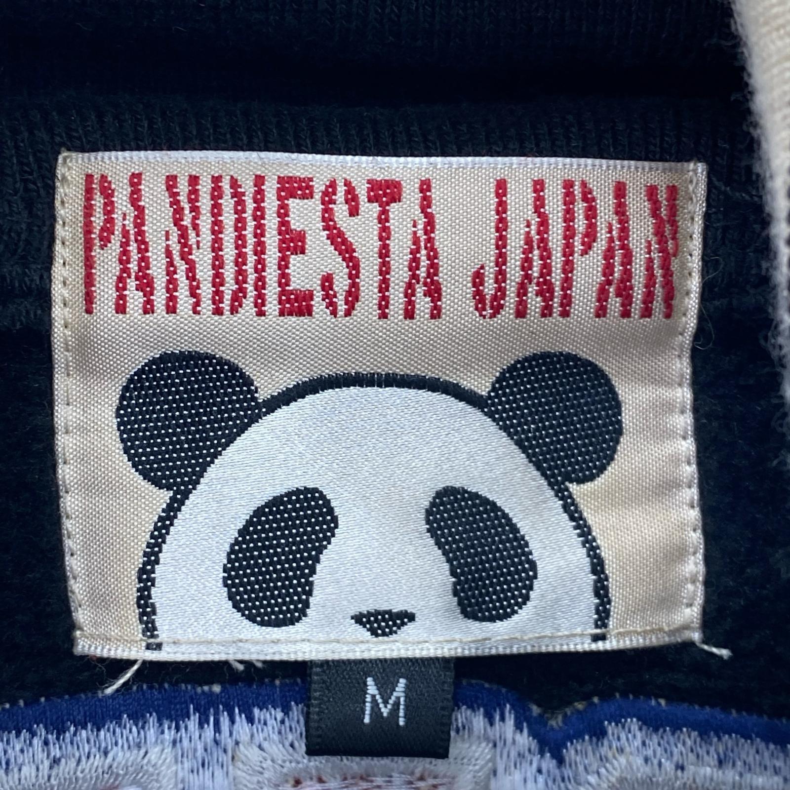 ジャケット PANDIESTA JAPAN アメフトパンダ スウェットスタジャン M 黒×白 M ブラック