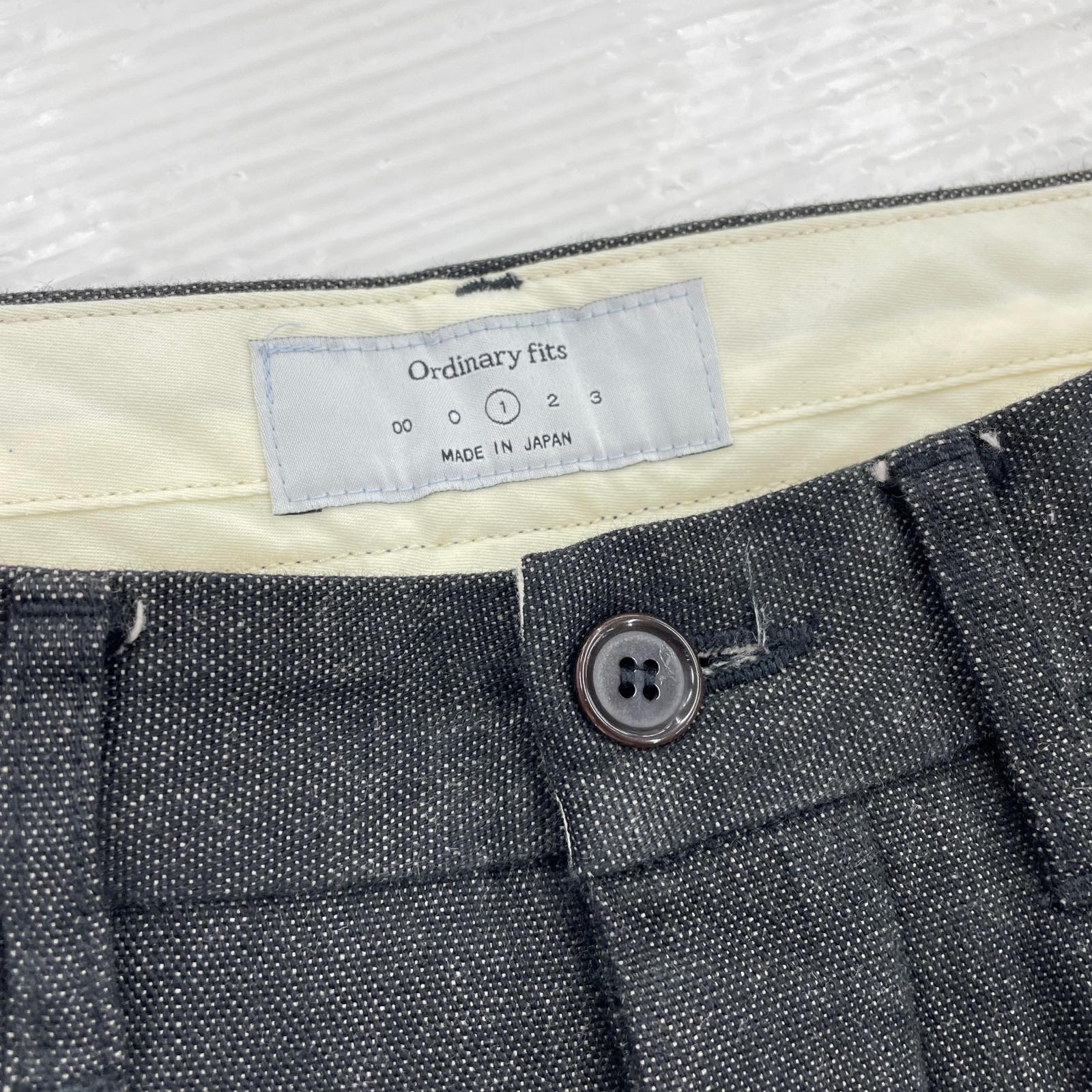 パンツ Ordinary fits タックパンツ 1 グレー 1 グレー