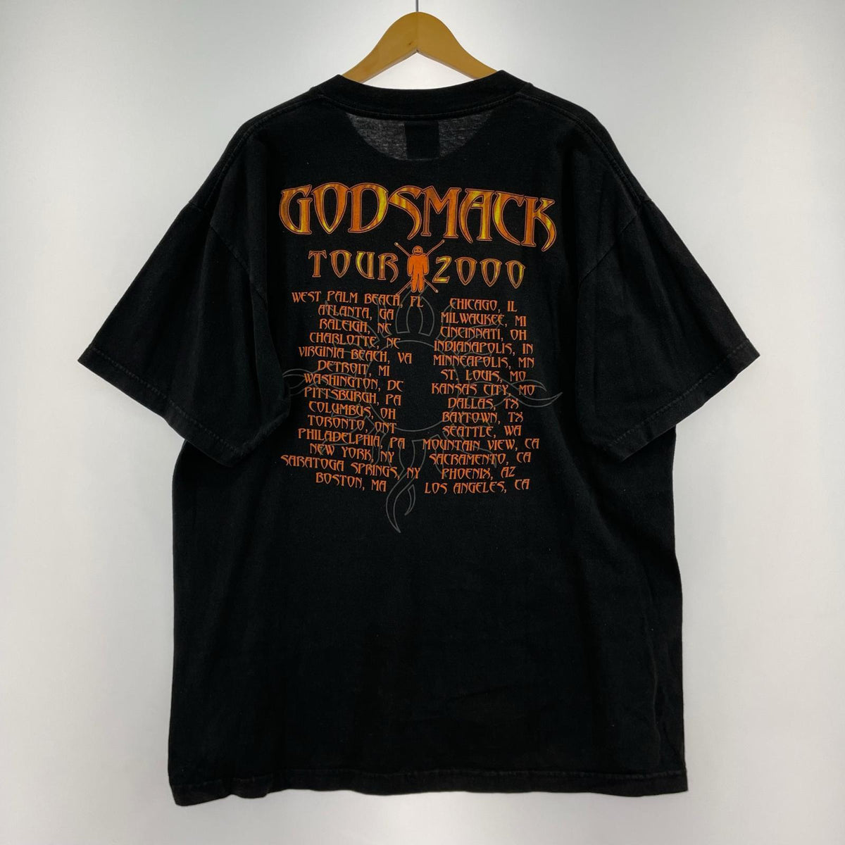 半袖Ｔシャツ GODSMACK 2000年ツアーTシャツ (XL) 黒 ブラック