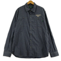 長袖シャツ チェックシャツ（XL）BLU