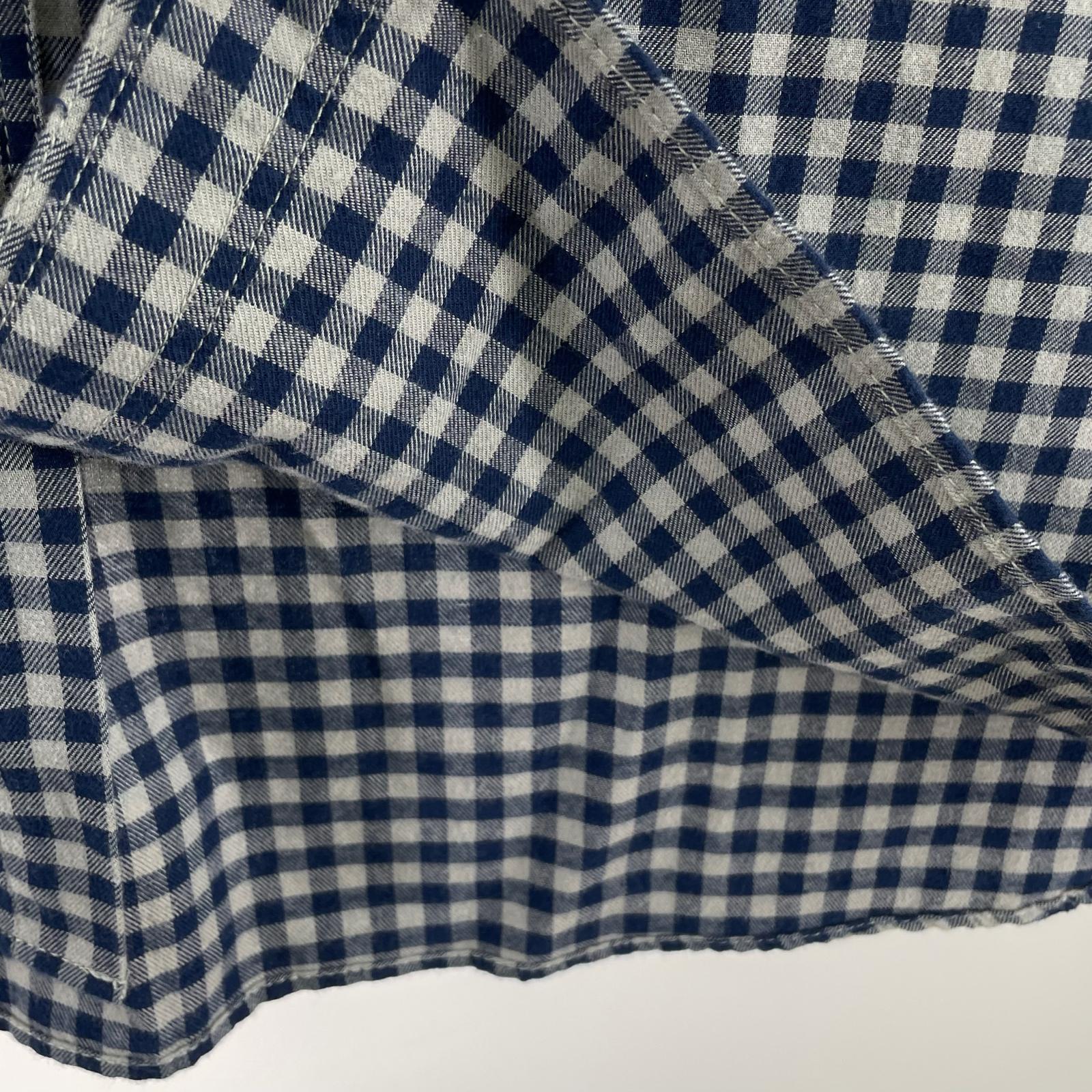 長袖シャツ チェックシャツ（XL）BLU