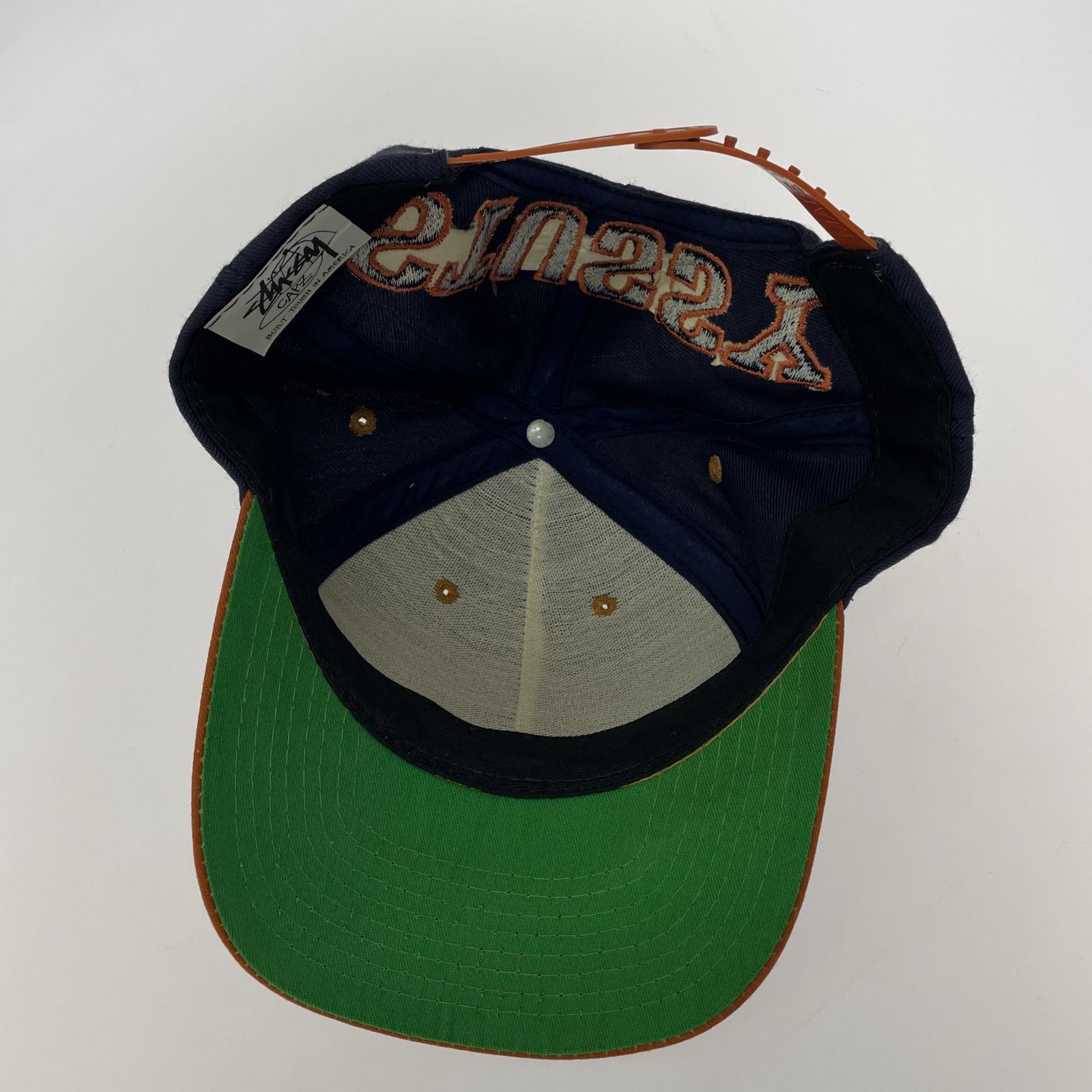 キャップ 80～90s USA製オールドSTUSSY 青茶