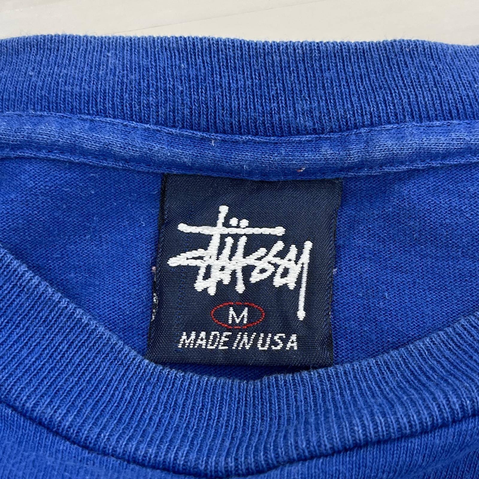 半袖Ｔシャツ 90s 00s 紺タグUSA製 NYC限定 (M)　青 M ブルー