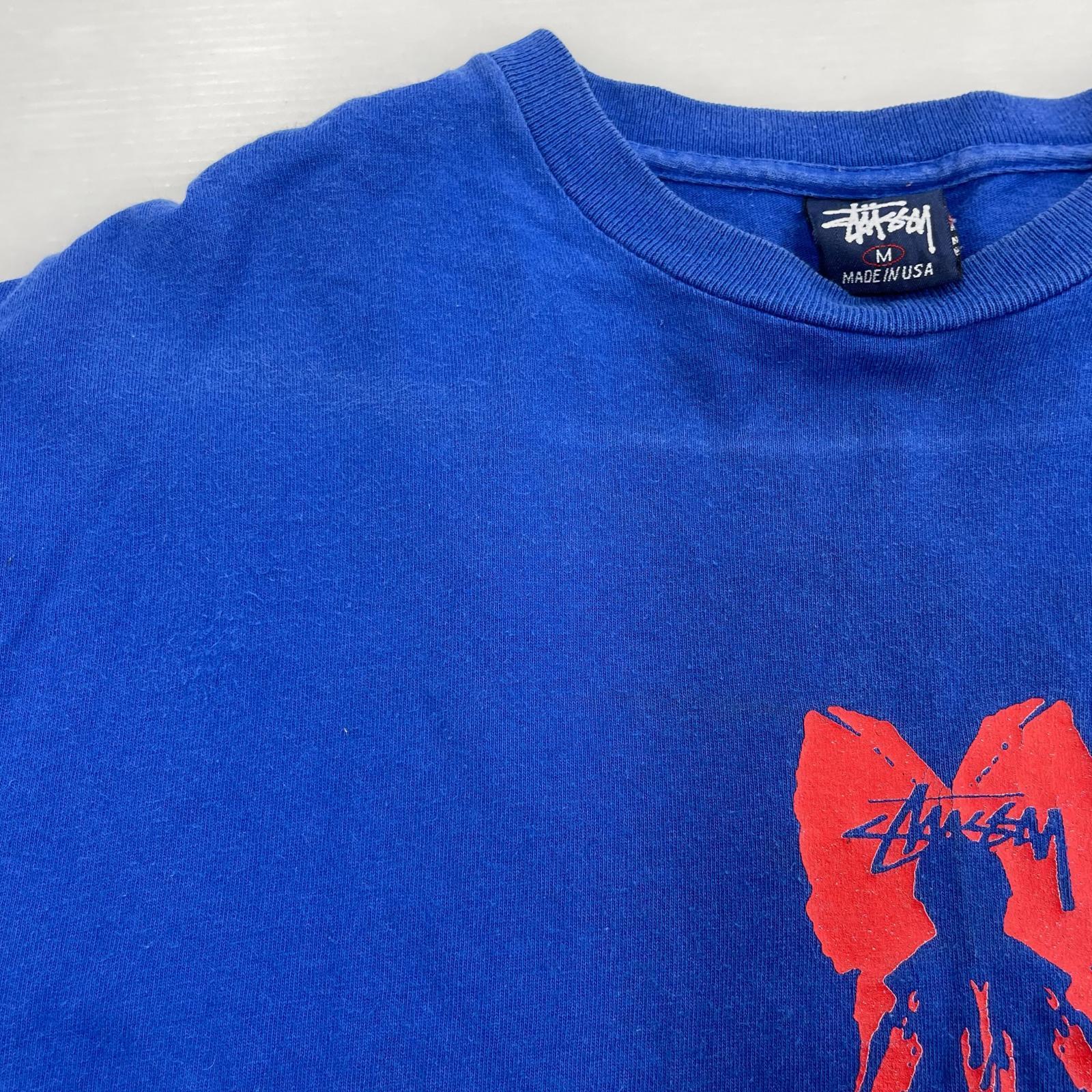 半袖Ｔシャツ 90s 00s 紺タグUSA製 NYC限定 (M)　青 M ブルー