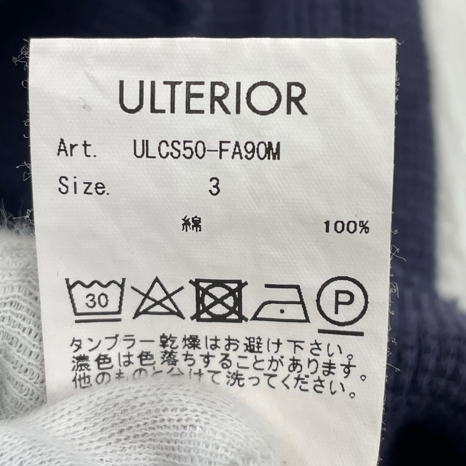長袖Ｔシャツ ULTERIOR/ヘンリーネック 3 ネイビー