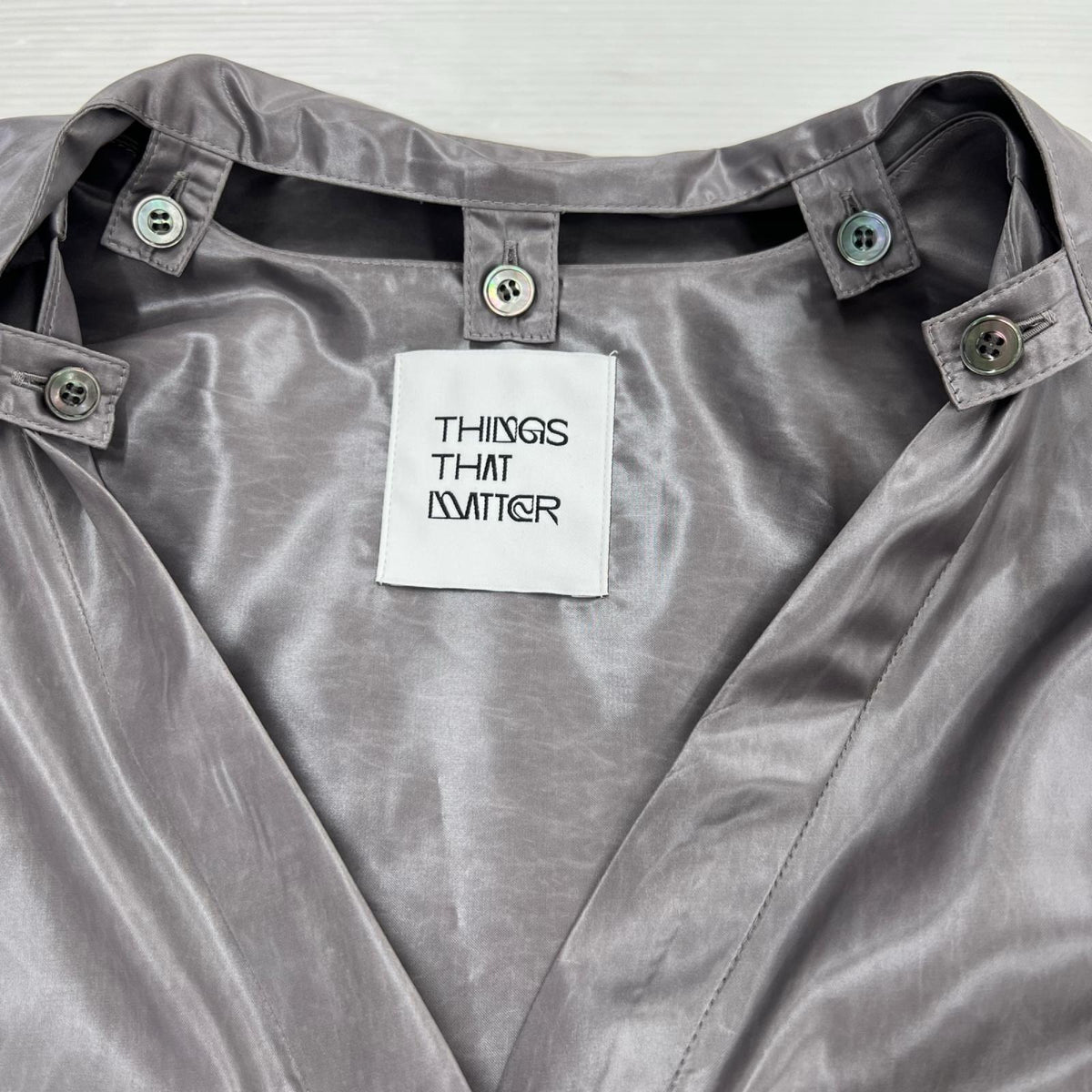 長袖シャツ THINGS THAT MATTER ﾃﾞｻﾞｲﾝｼｬﾂ F グレー