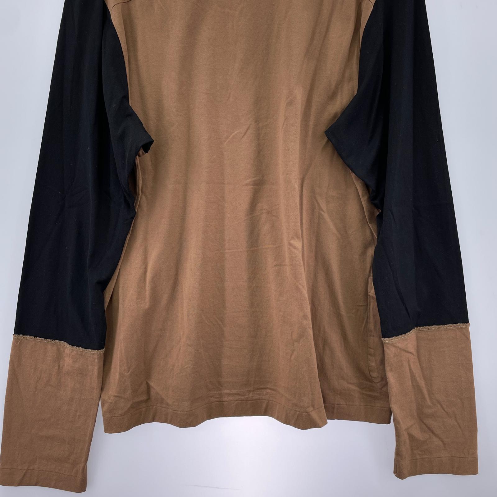 長袖Ｔシャツ SUN SEA 21AW LAYERED 2TONE T 茶 (3) 3