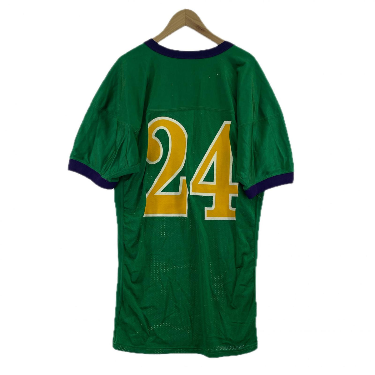 半袖Ｔシャツ 90s RUSSELL USA製 フットボールシャツ(XL) グリーン グリーン