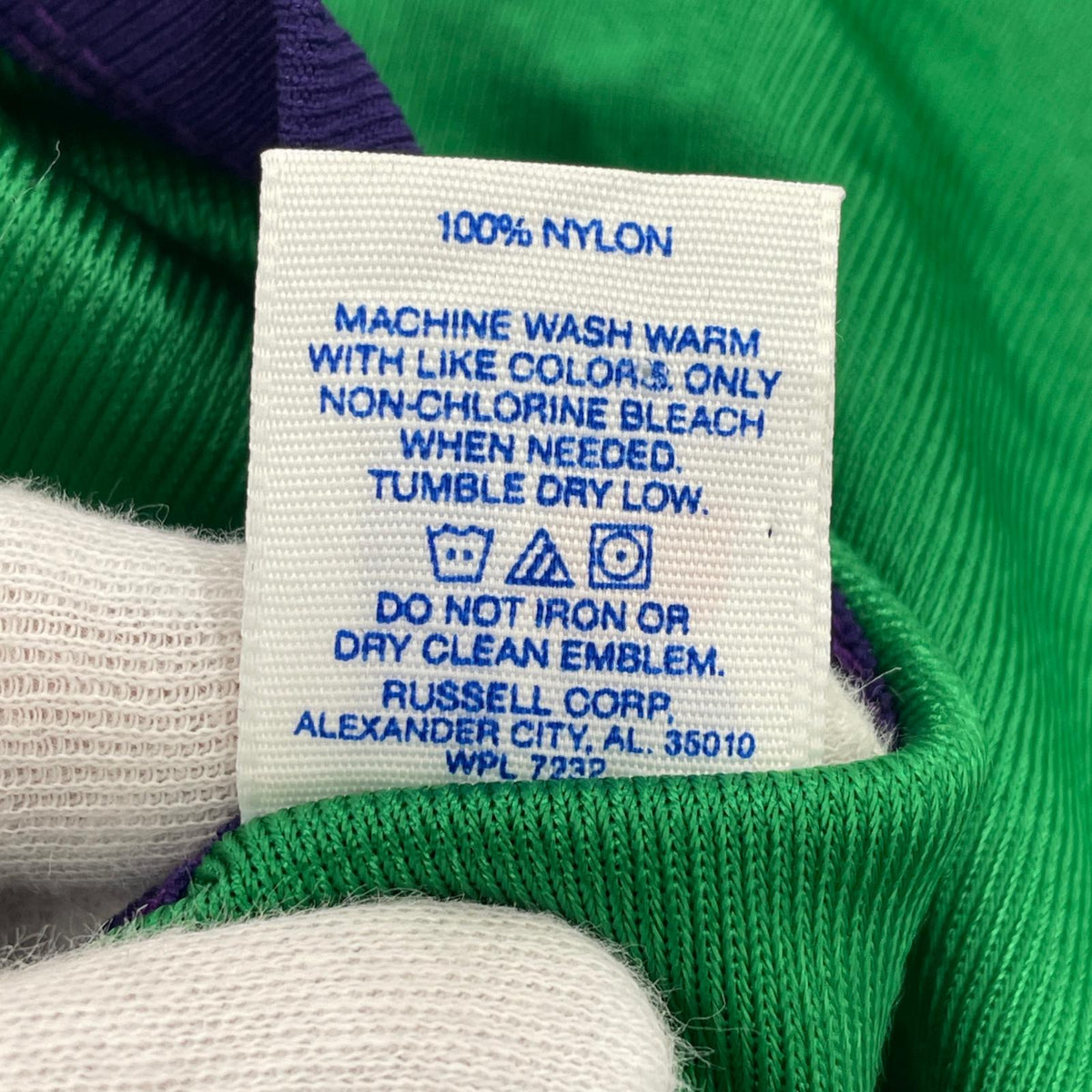 半袖Ｔシャツ 90s RUSSELL USA製 フットボールシャツ(XL) グリーン グリーン