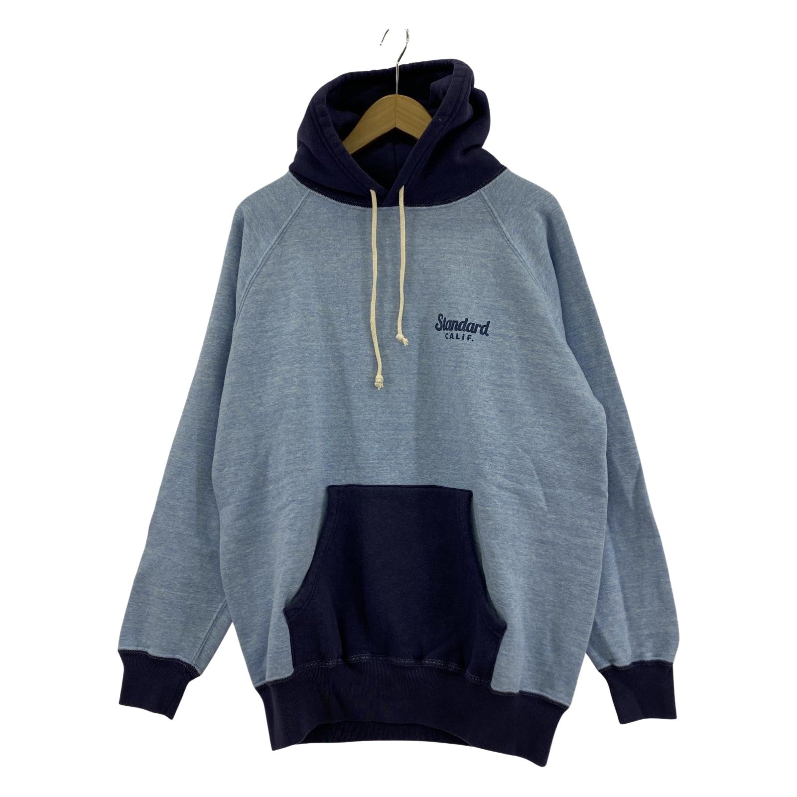 パーカー STANDARD CALIFORNIA SD 88/12 Diner Logo 2 tone Hood Sweat L ブルー L ブルー