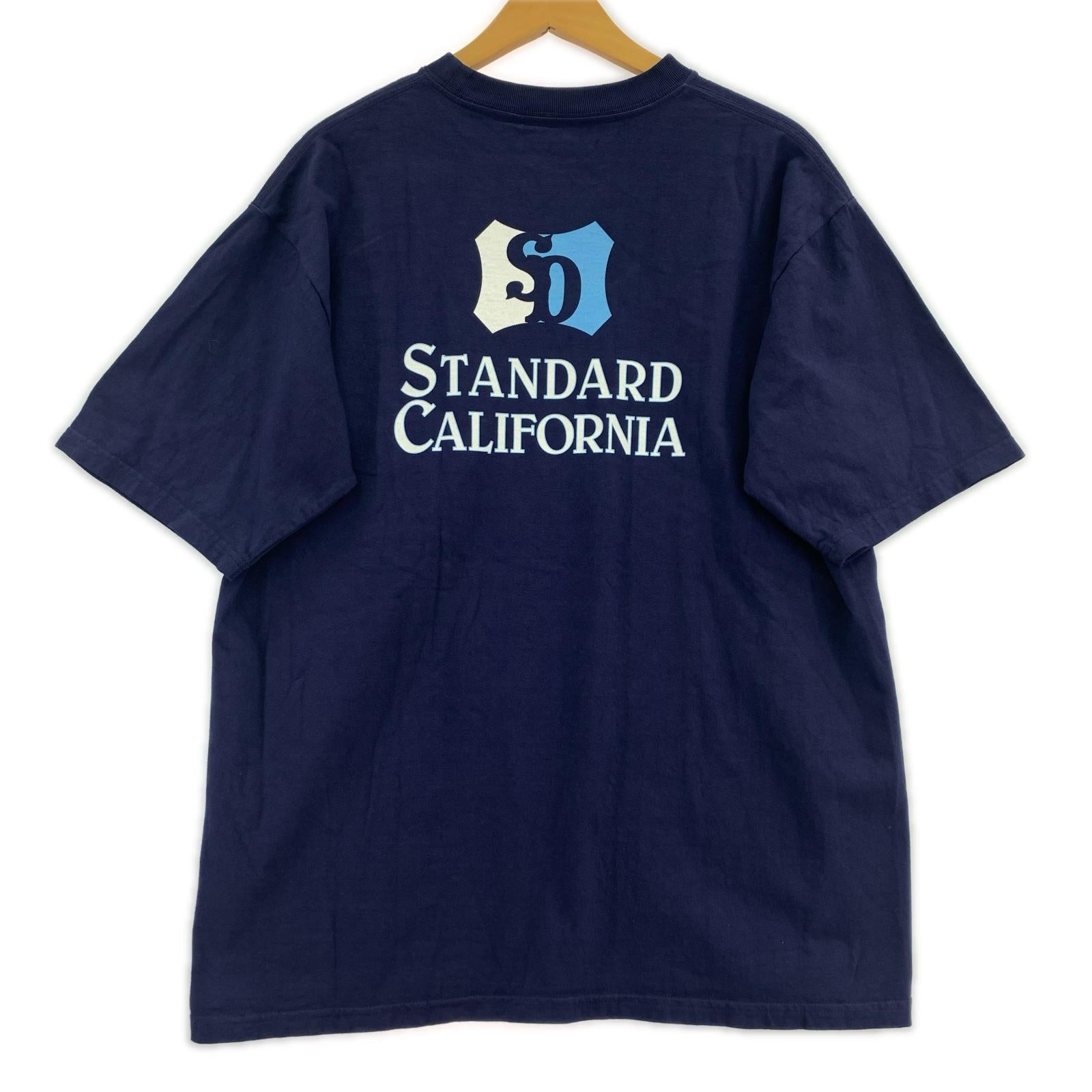 半袖Ｔシャツ STANDARD CALIFORNIA SD heavyweight Shield Logo pocket 紺 (L) L