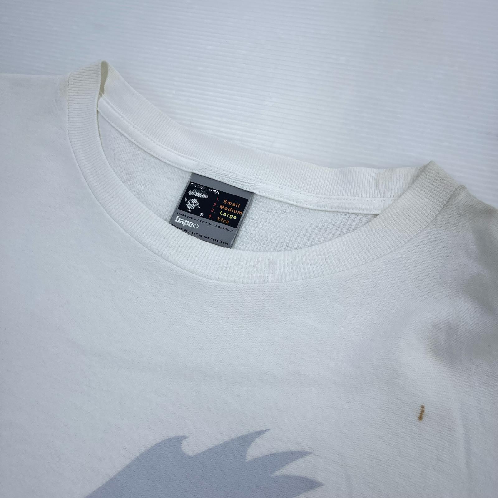 半袖Ｔシャツ A BATHING APE オールド 鳥 プリントTee L ホワイト L ホワイト