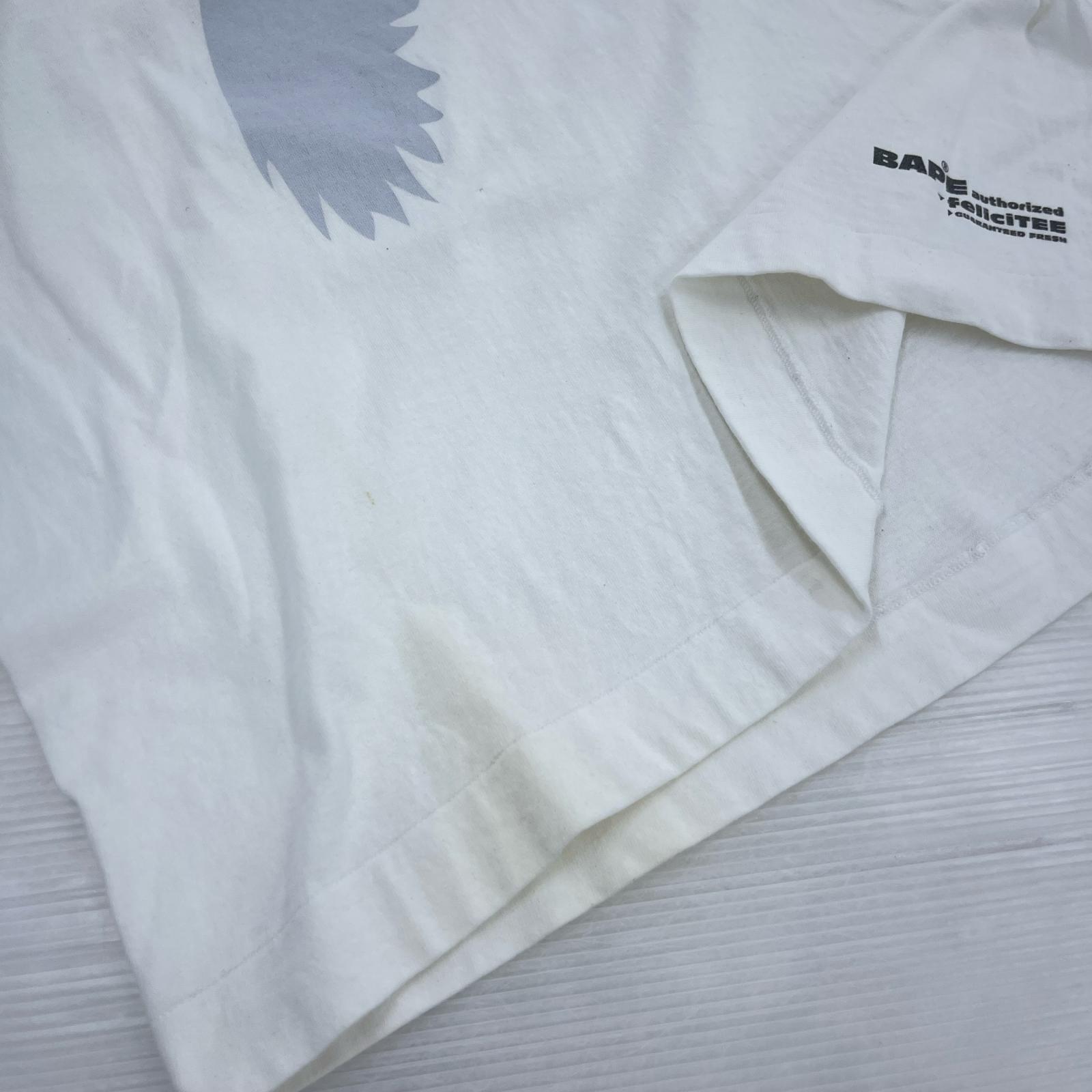 半袖Ｔシャツ A BATHING APE オールド 鳥 プリントTee L ホワイト L ホワイト