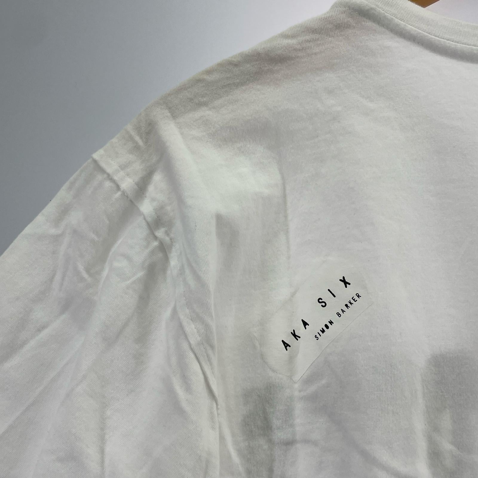 半袖Ｔシャツ ×AKA SIX simon barker MEMORIES TEE WHT M M ホワイト