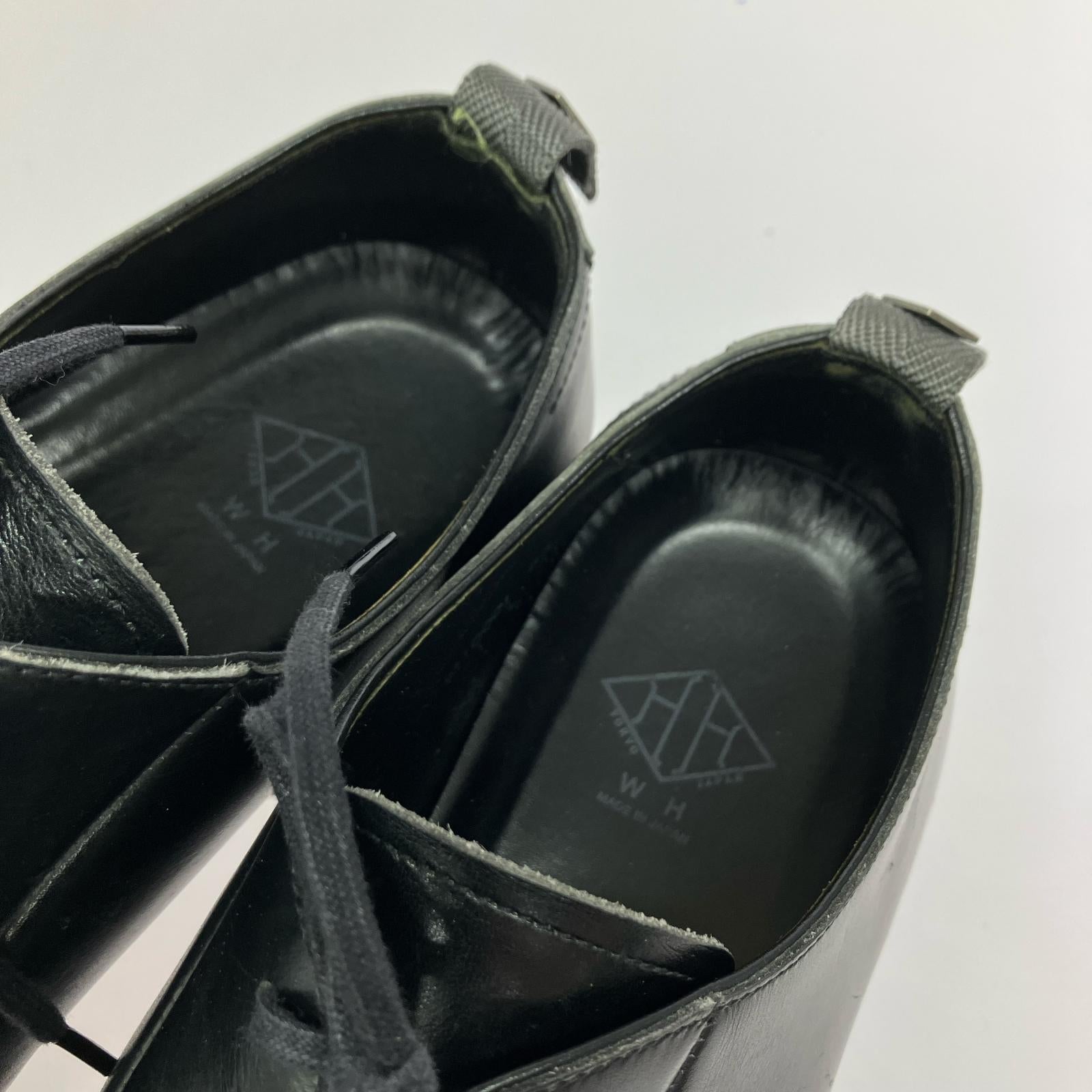 シューズ WH/ドレスシューズ/US8.5/ブラック/レザー/WH0001 ブラック