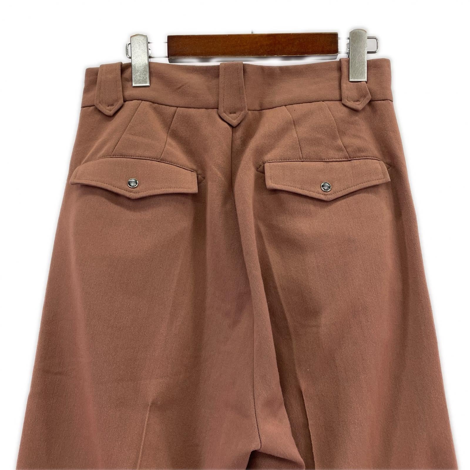 パンツ ポリエステルスラックス 1 ピンク