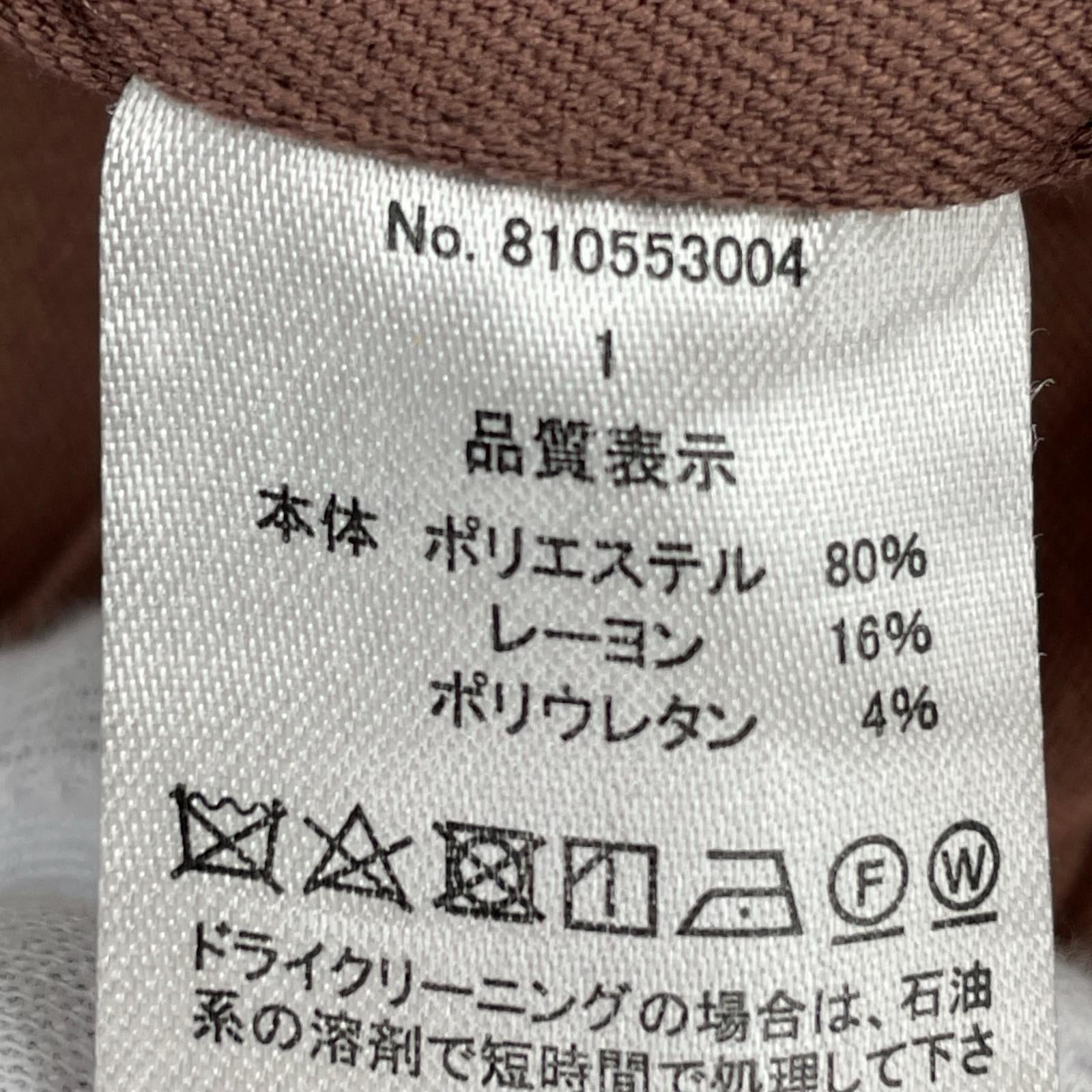 パンツ ポリエステルスラックス 1 ピンク