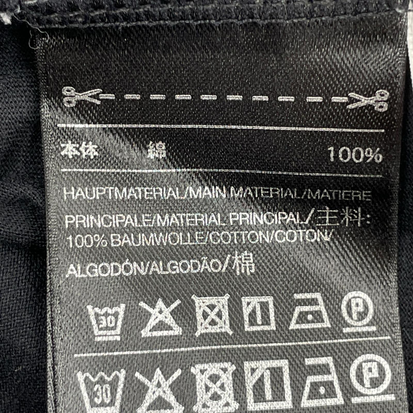 長袖Ｔシャツ ×adidas ヘンリーネック 七分 S ブラック