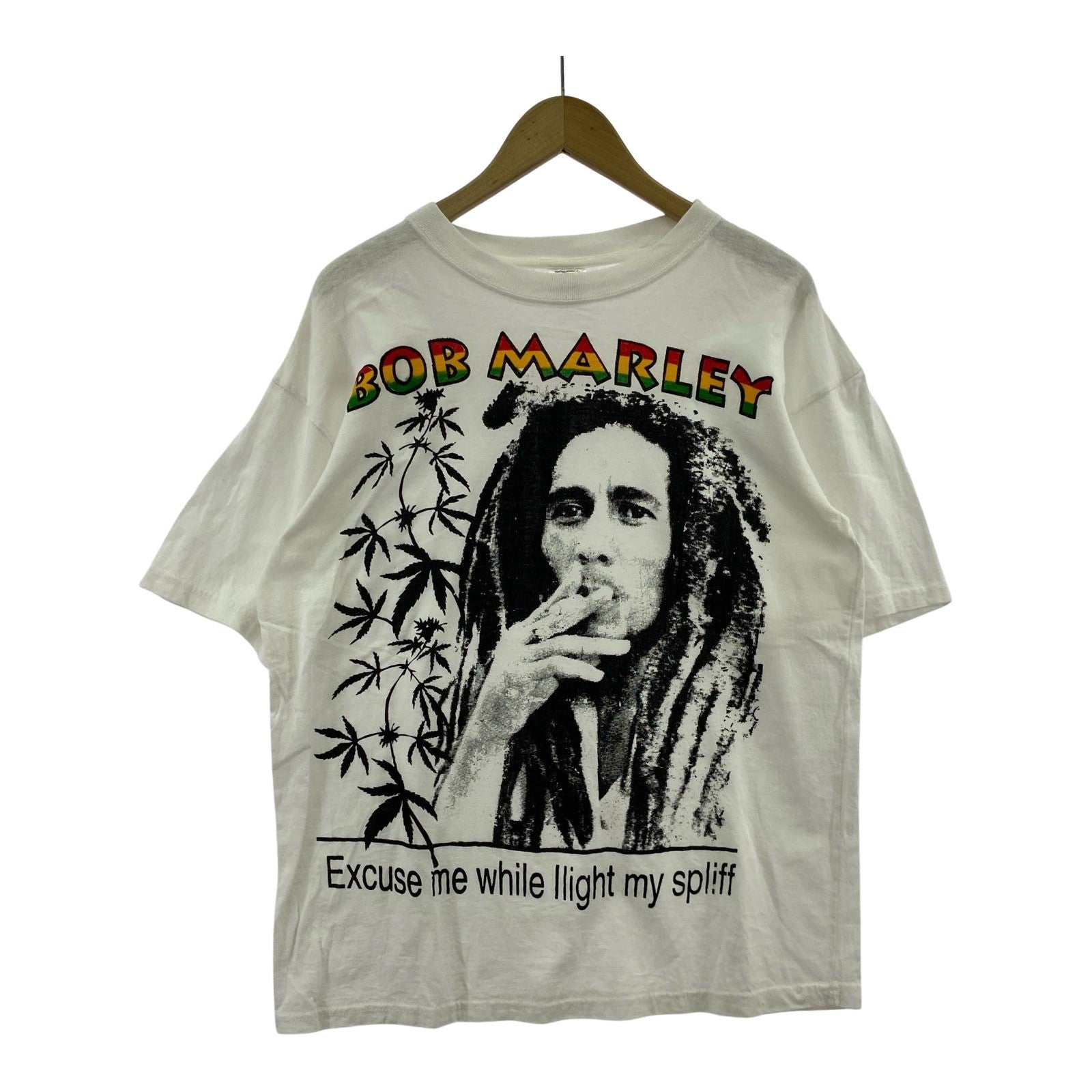 半袖Ｔシャツ AMERICAN FLAG ボブマーリー L ホワイト