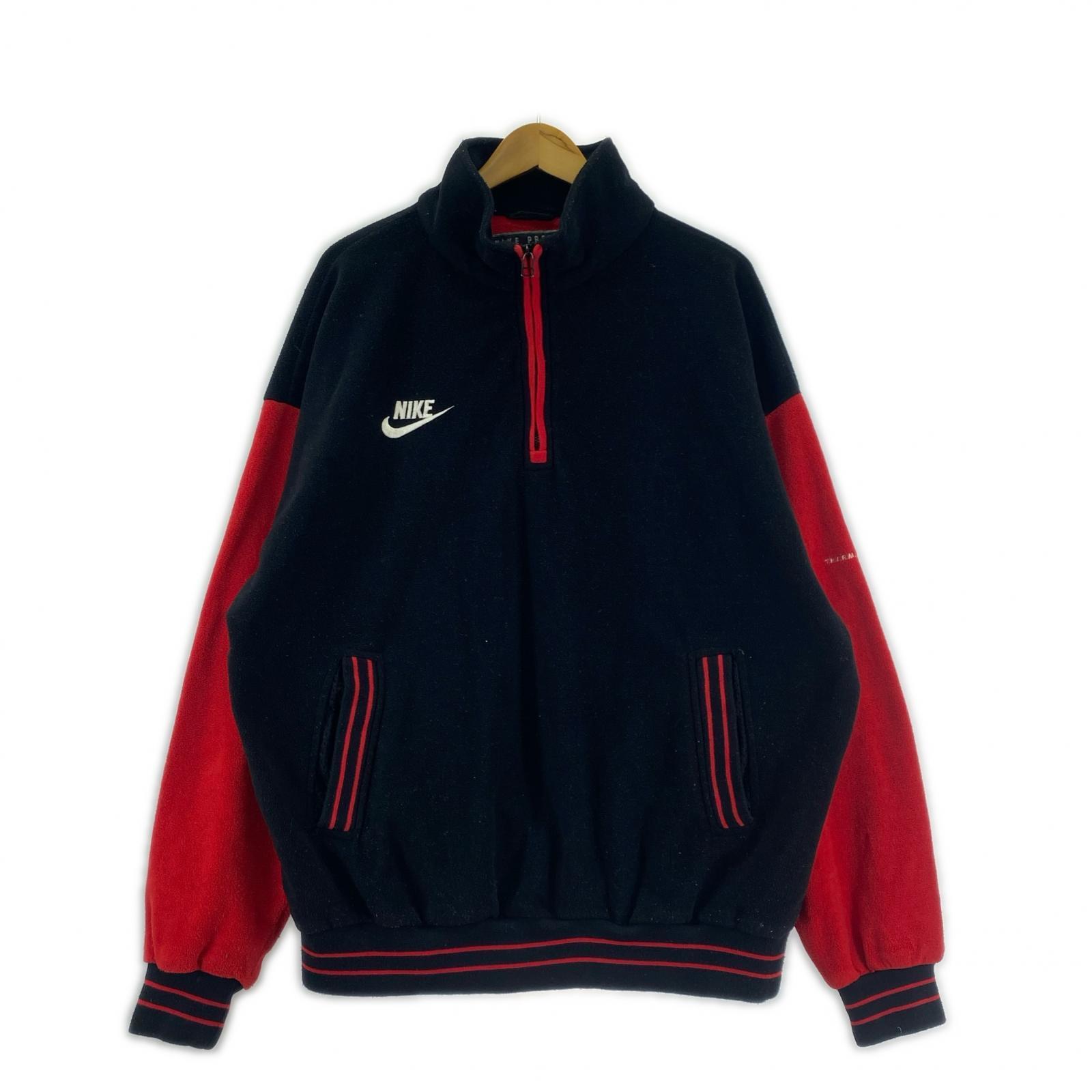 スウェット NIKE/90s/ハーフジップフリース/BLK ブラック