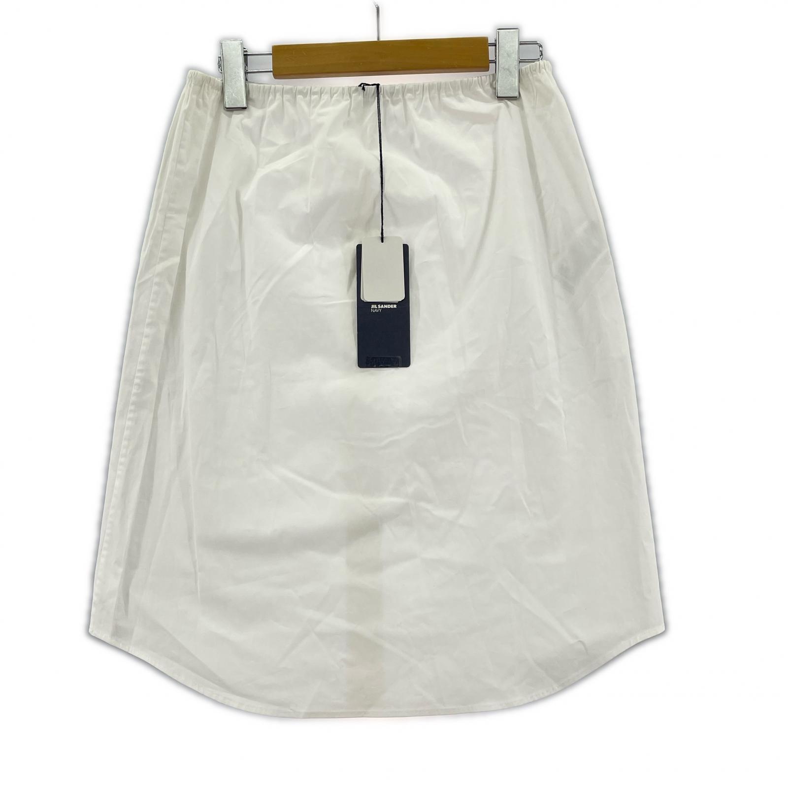 ミニスカート JILL SANDER NAVY 白 34 ホワイト